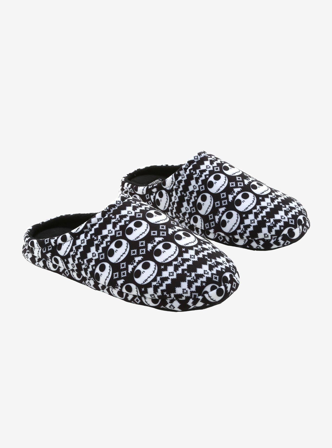 The Nightmare Before Christmas Jack Fair Isle Slippers, BLACK, hi-res