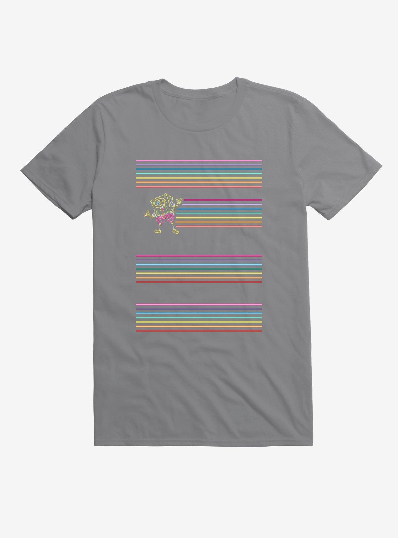 SpongeBob SquarePants Neon Lines T-Shirt, , hi-res