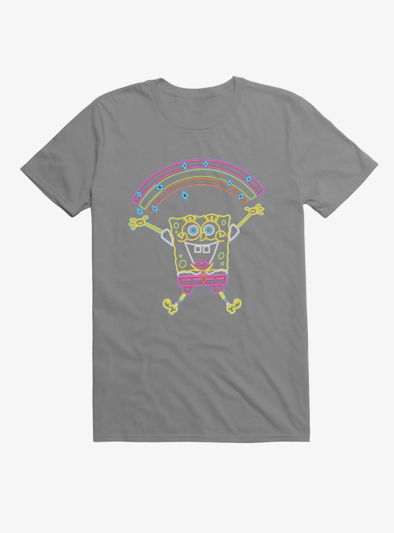 SpongeBob SquarePants Neon Rainbow Sparkle T-Shirt, , hi-res