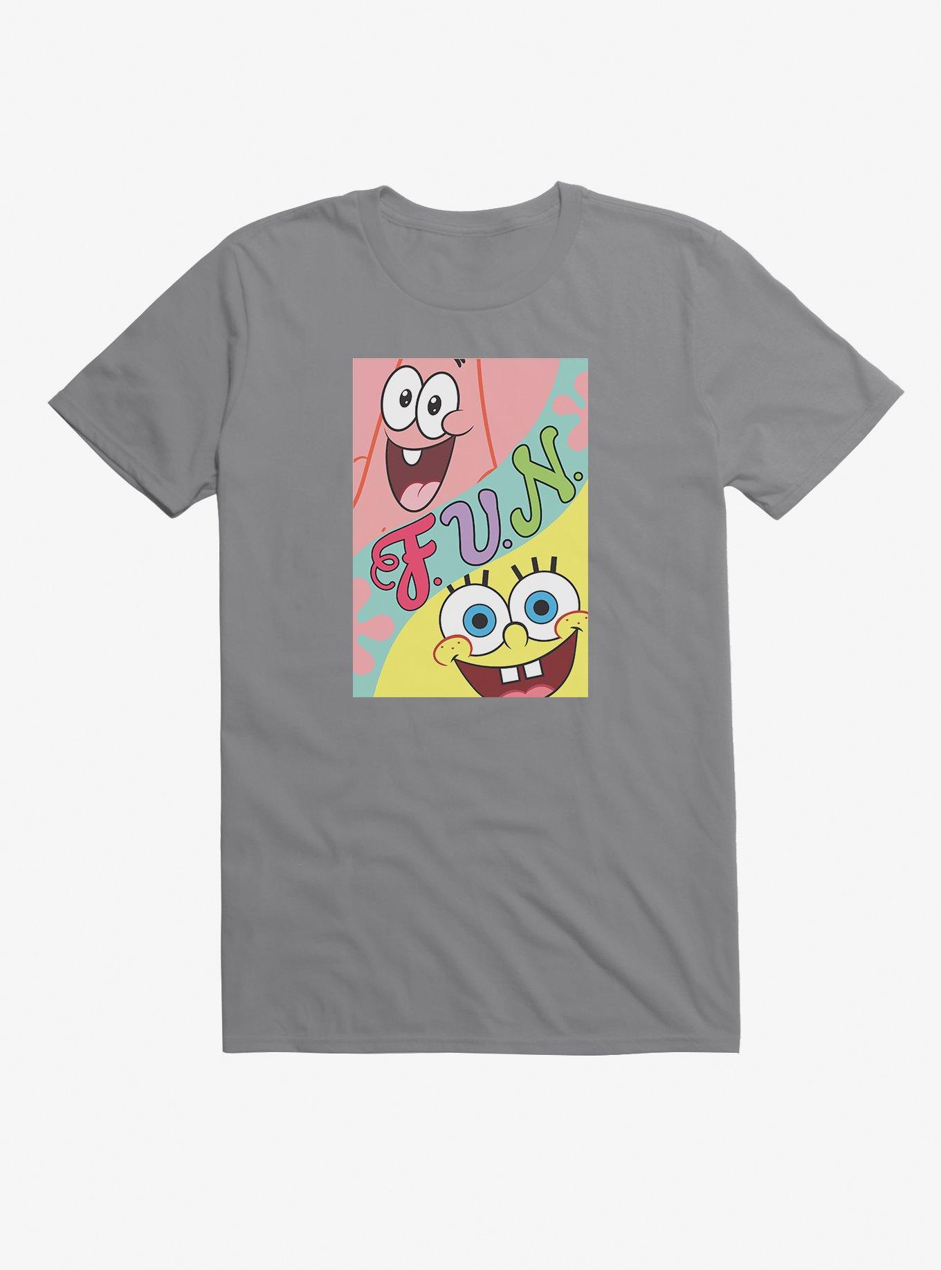 SpongeBob SquarePants Spongebob & Patrick Fun T-Shirt, LIGHT GREY, hi-res