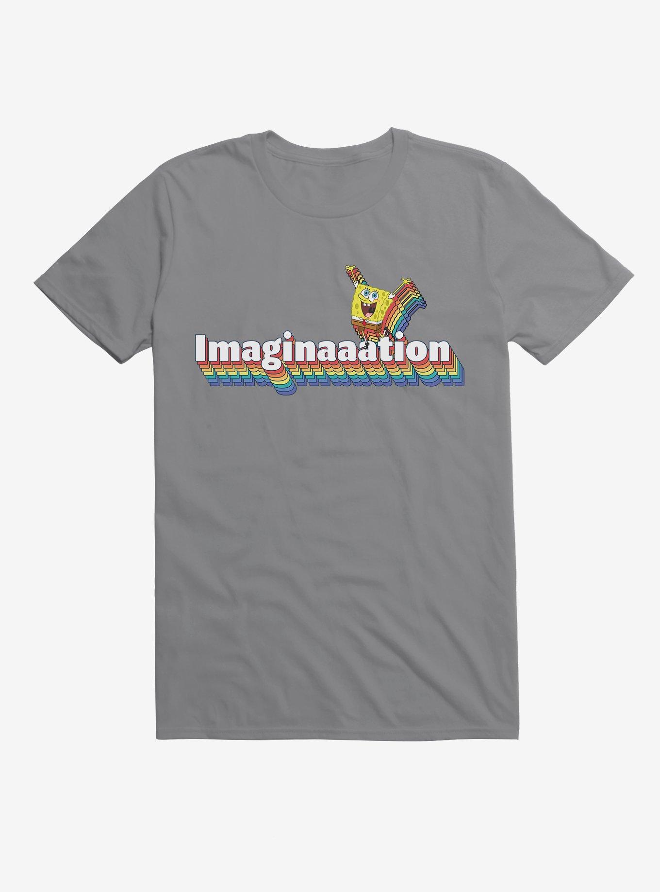 SpongeBob SquarePants Imagination Rainbow T-Shirt, LIGHT GREY, hi-res