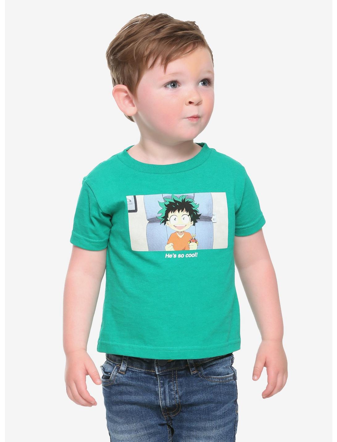 My Hero Academia Deku He's So Cool Toddler T-Shirt, GREEN, hi-res