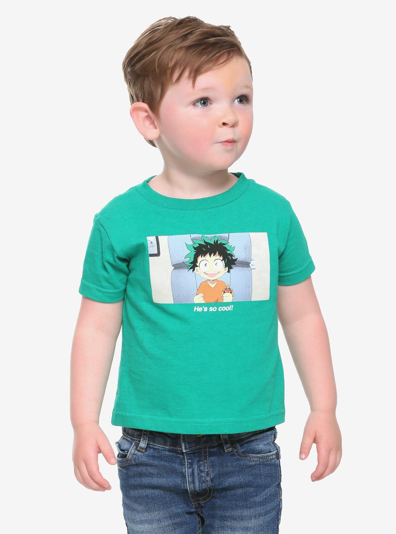 My Hero Academia Deku He's So Cool Toddler T-Shirt, GREEN, hi-res
