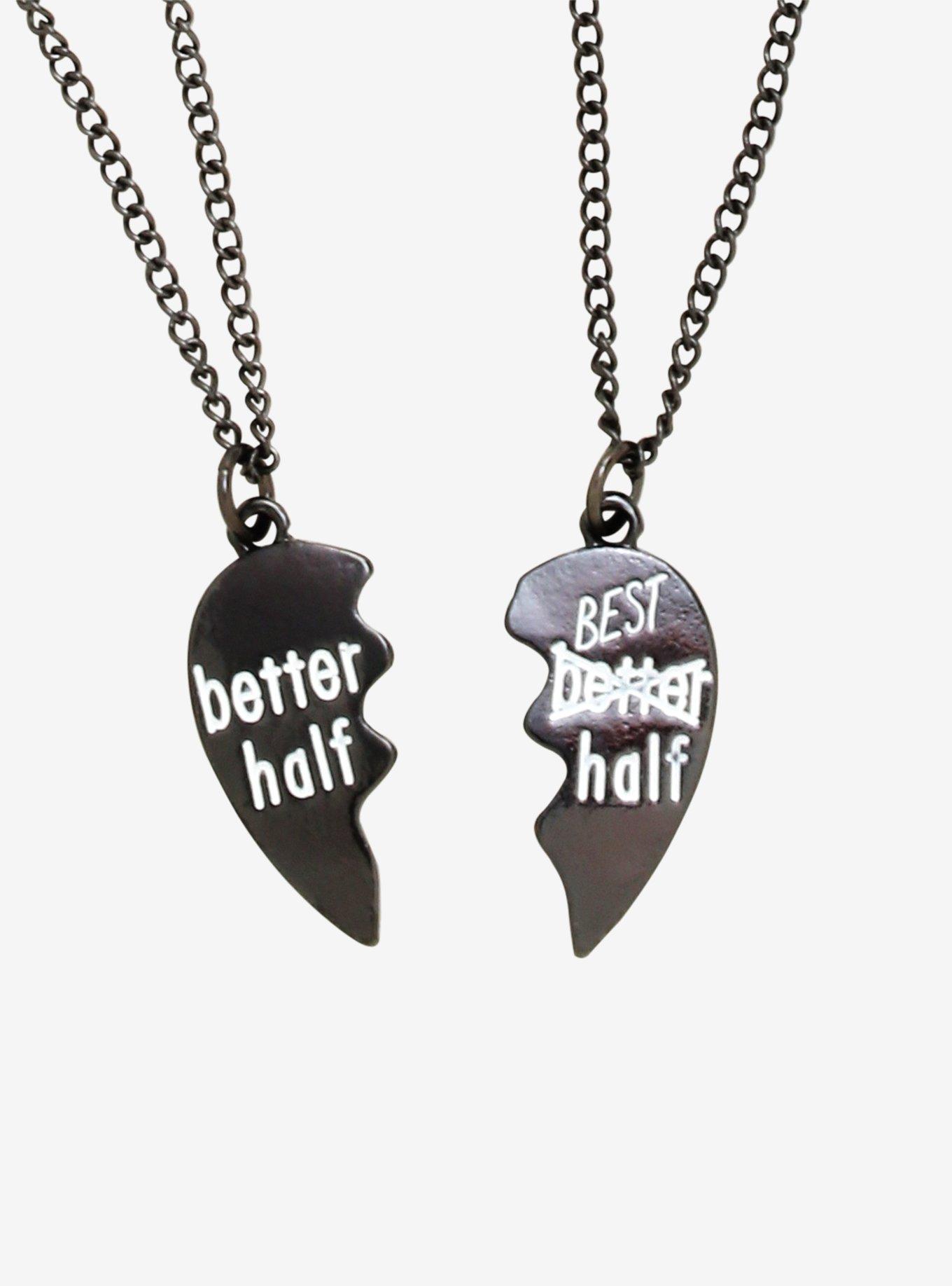 Better Half Best Half BFF Necklace Set - BoxLunch Exclusive, , hi-res