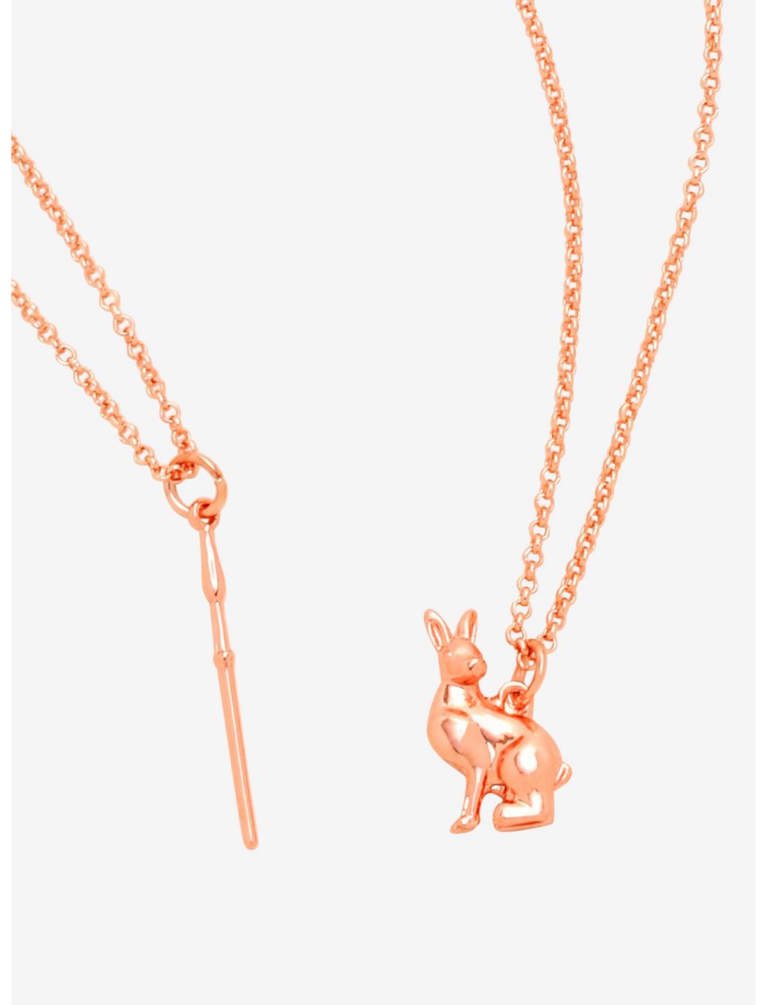 Harry Potter Luna Wand & Hare Patronus Necklace Set - BoxLunch Exclusive, , hi-res