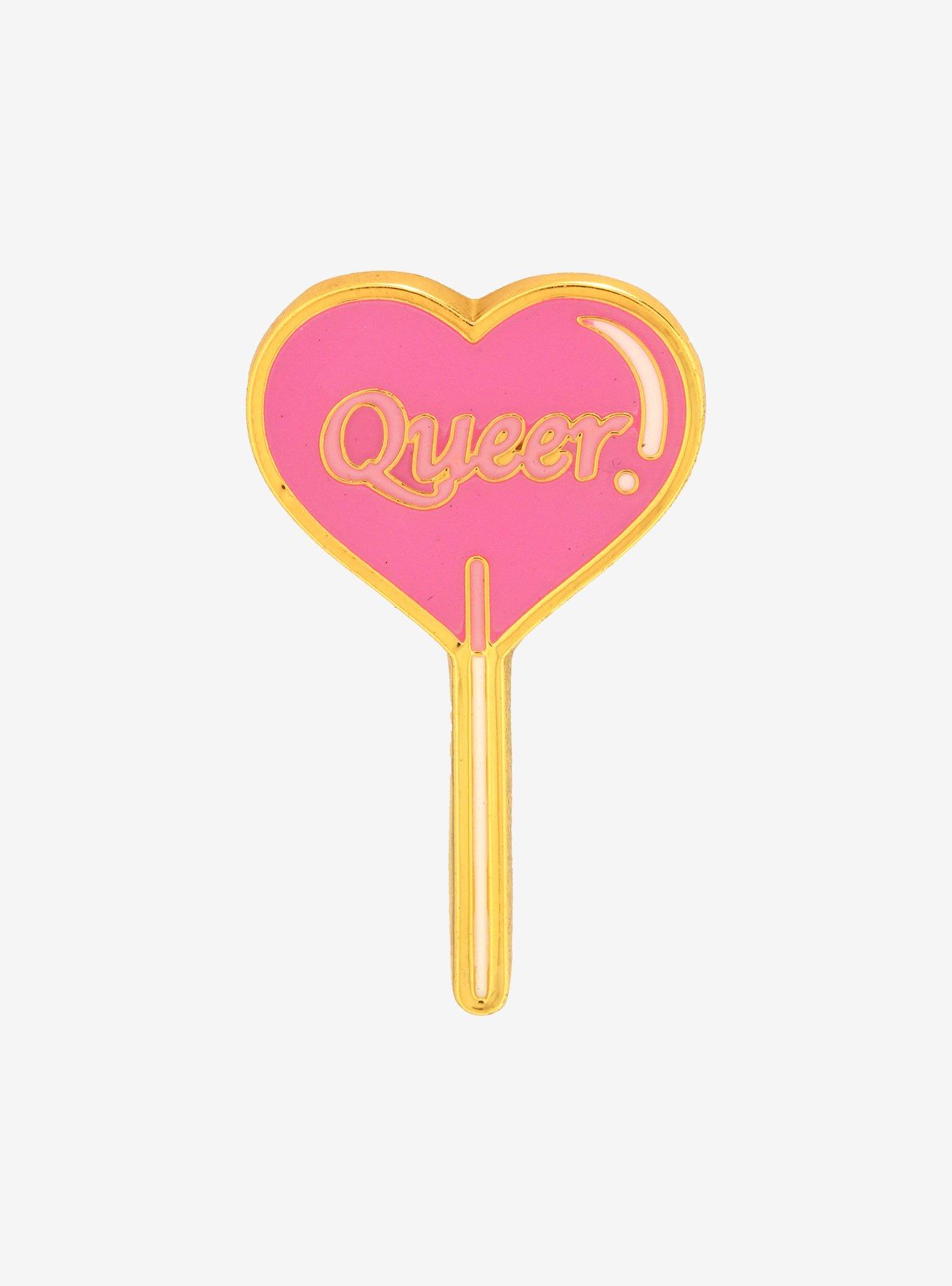 Queer Lollipop Enamel Pin, , hi-res