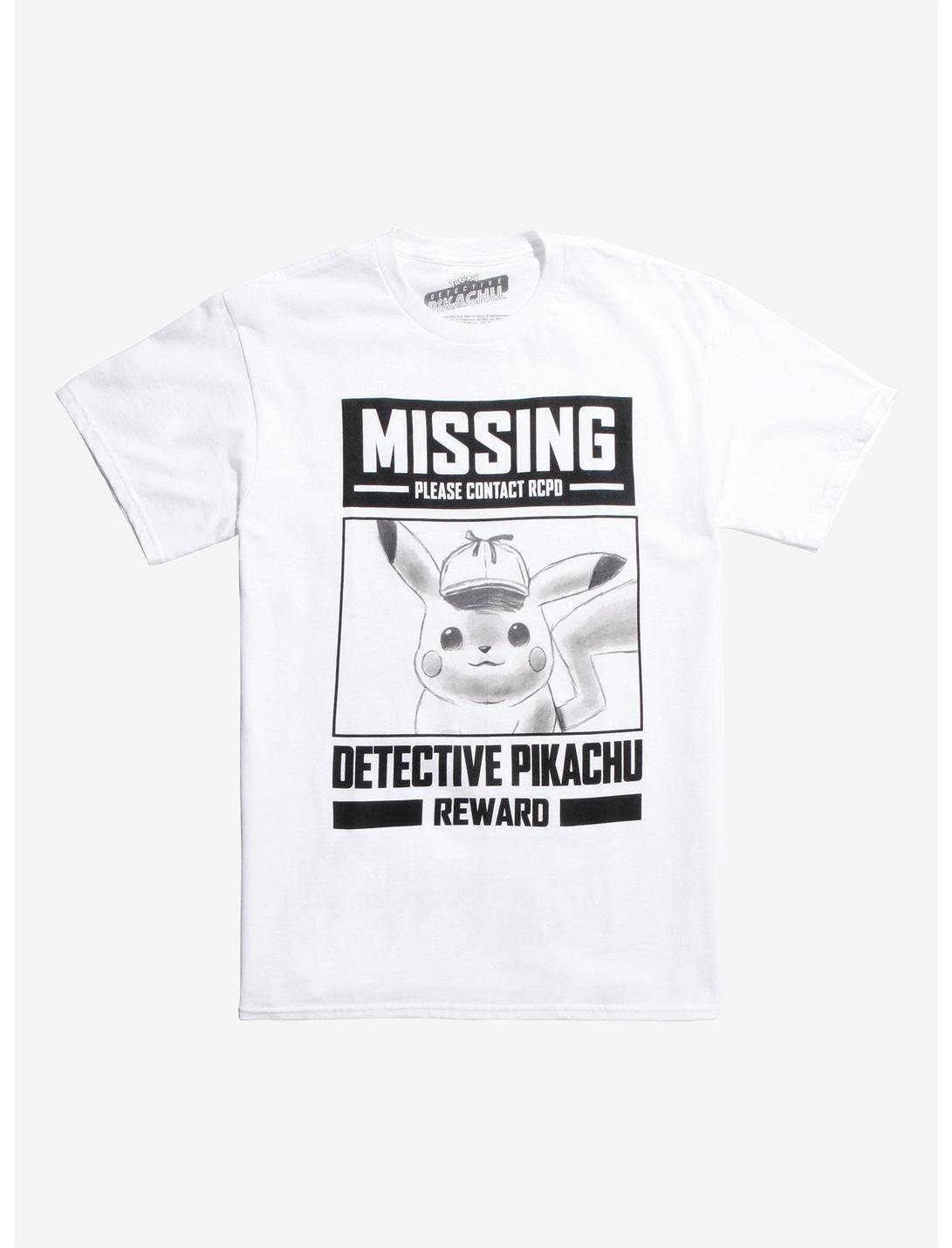 Pokemon Detective Pikachu Missing Poster T-Shirt, MULTI, hi-res