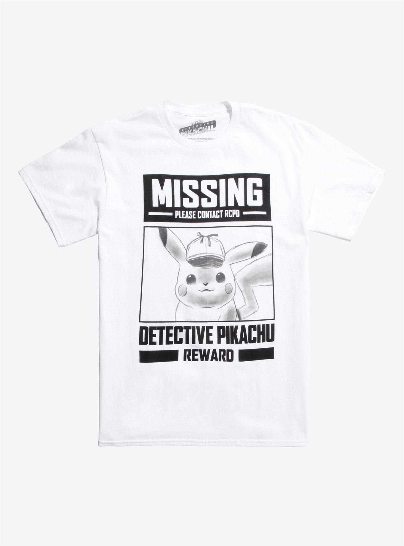 Pokemon Detective Pikachu Missing Poster T-Shirt, MULTI, hi-res