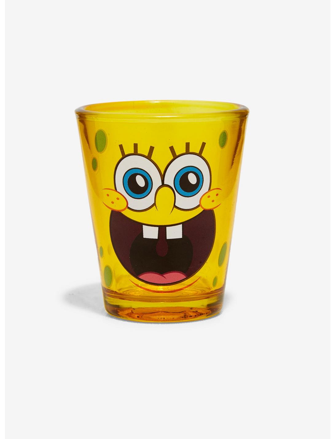 SpongeBob SquarePants Face Mini Glass - BoxLunch Exclusive, , hi-res