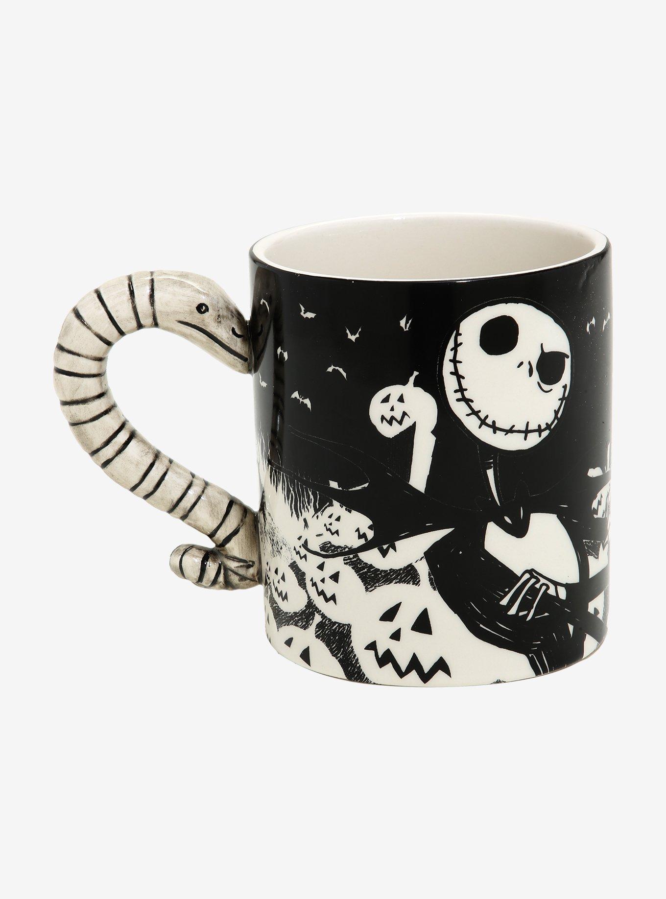 Disney The Nightmare Before Christmas Moonlight Snake Handle Ceramic Mug