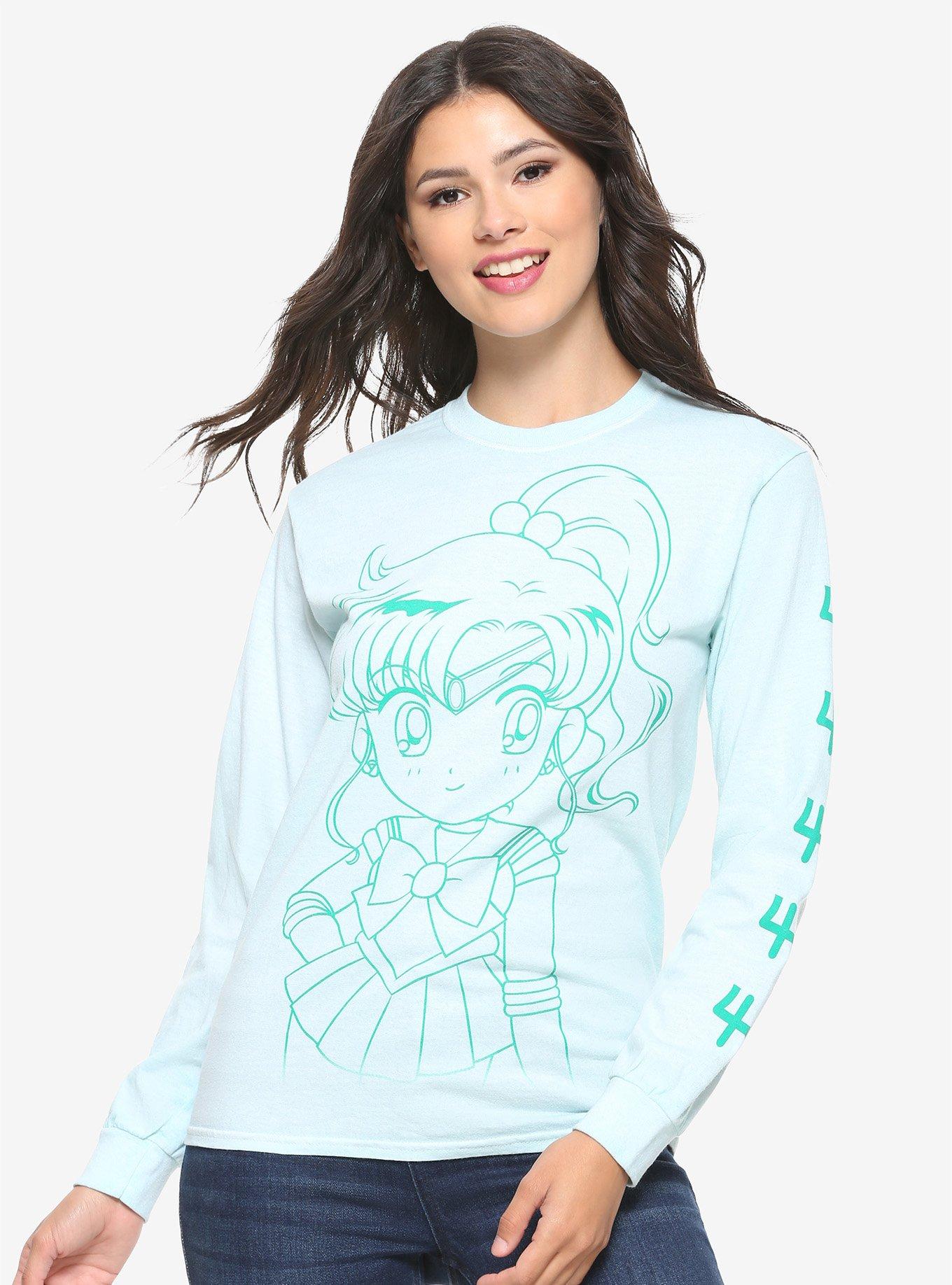 Sailor Moon Sailor Jupiter Tonal Women's Long Sleeve T-Shirt - BoxLunch ...