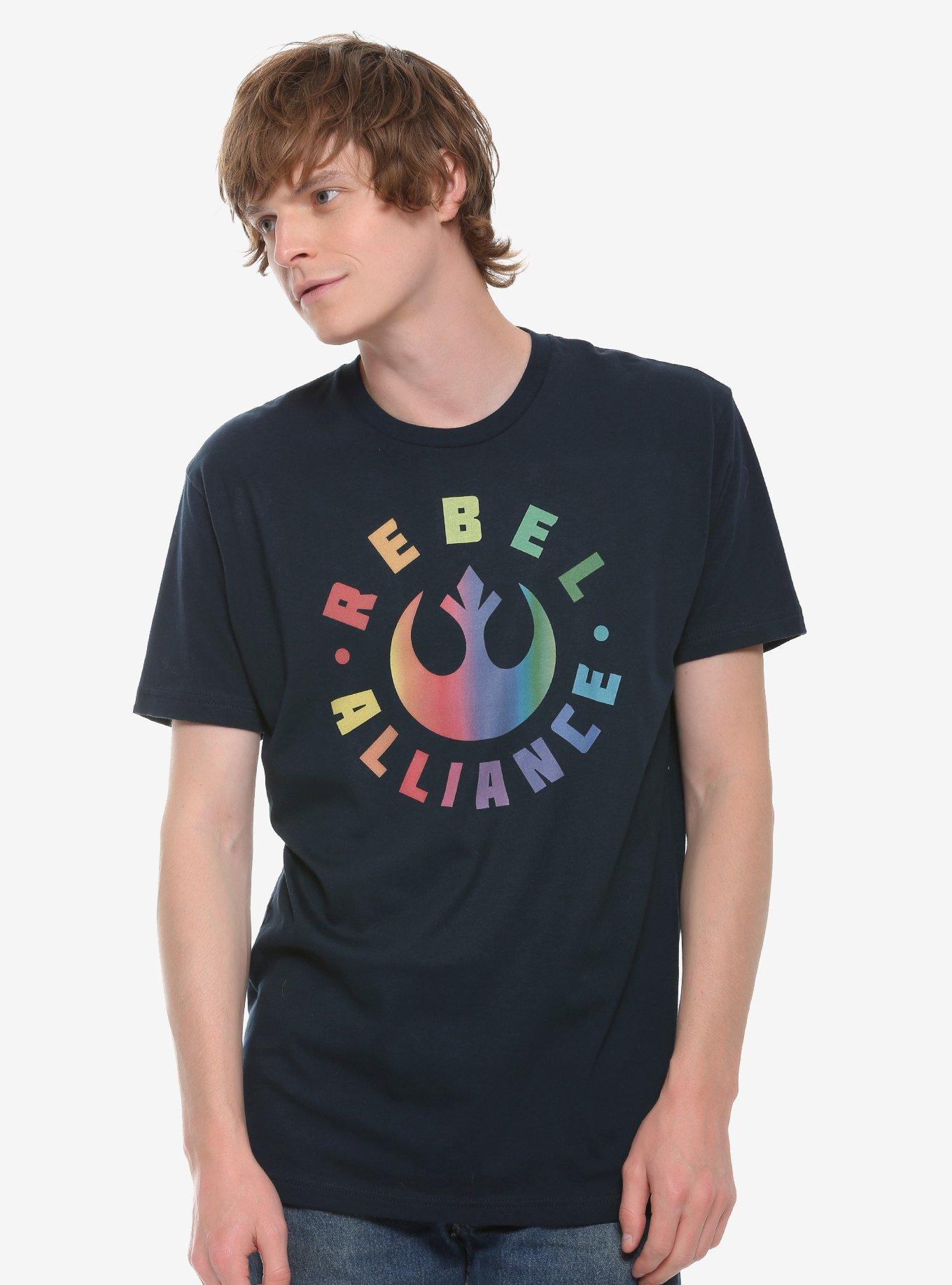 Star Wars Rebel Alliance Color Gradient T-Shirt, BLACK, hi-res
