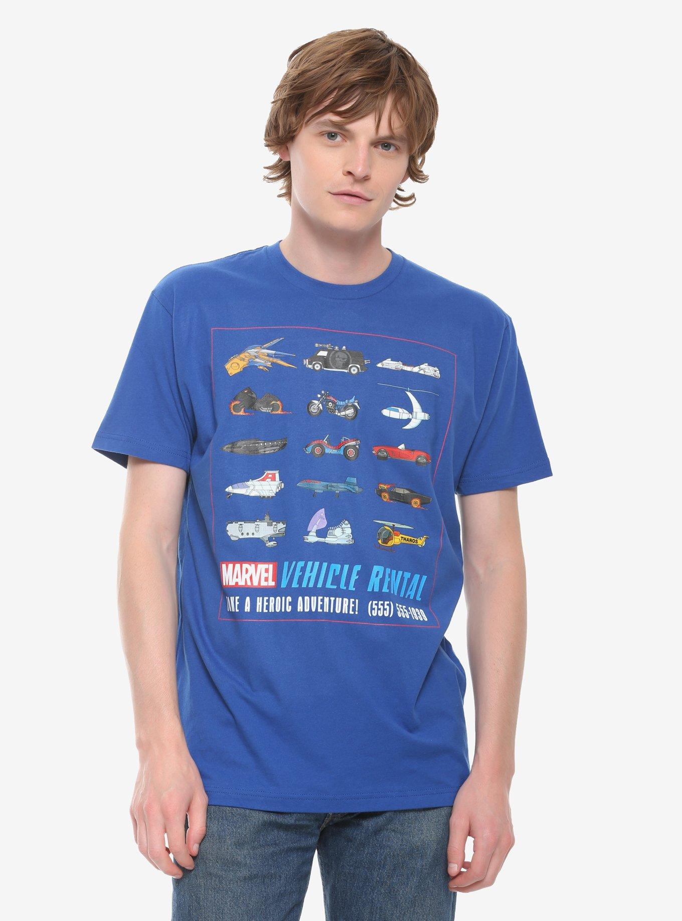 Marvel Vehicle Rental T-Shirt, BLUE, hi-res