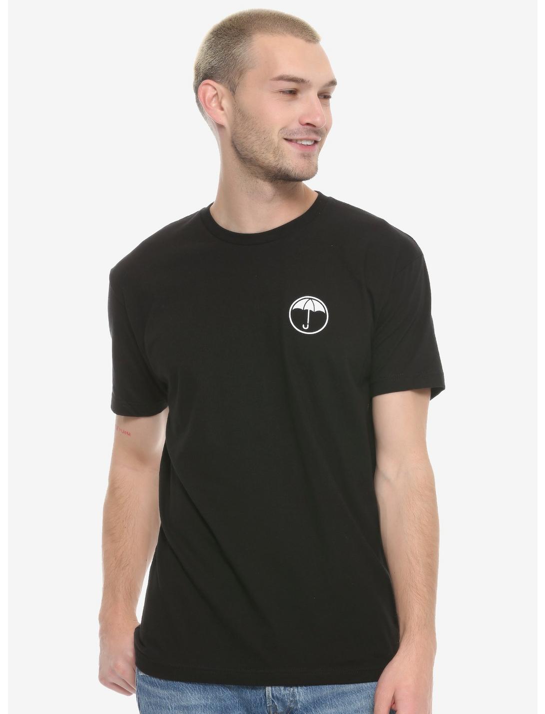 The Umbrella Academy Collegiate Shield T-Shirt, BLACK, hi-res