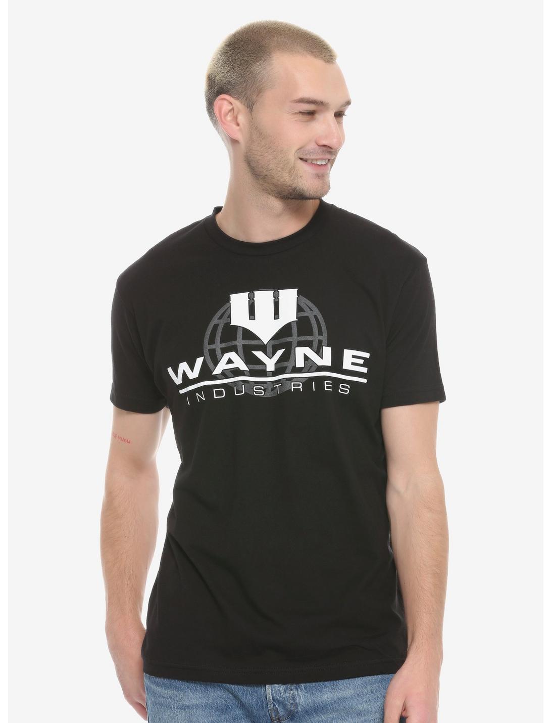 DC Comics Batman Wayne Industries T-Shirt - BoxLunch Exclusive, BLACK, hi-res