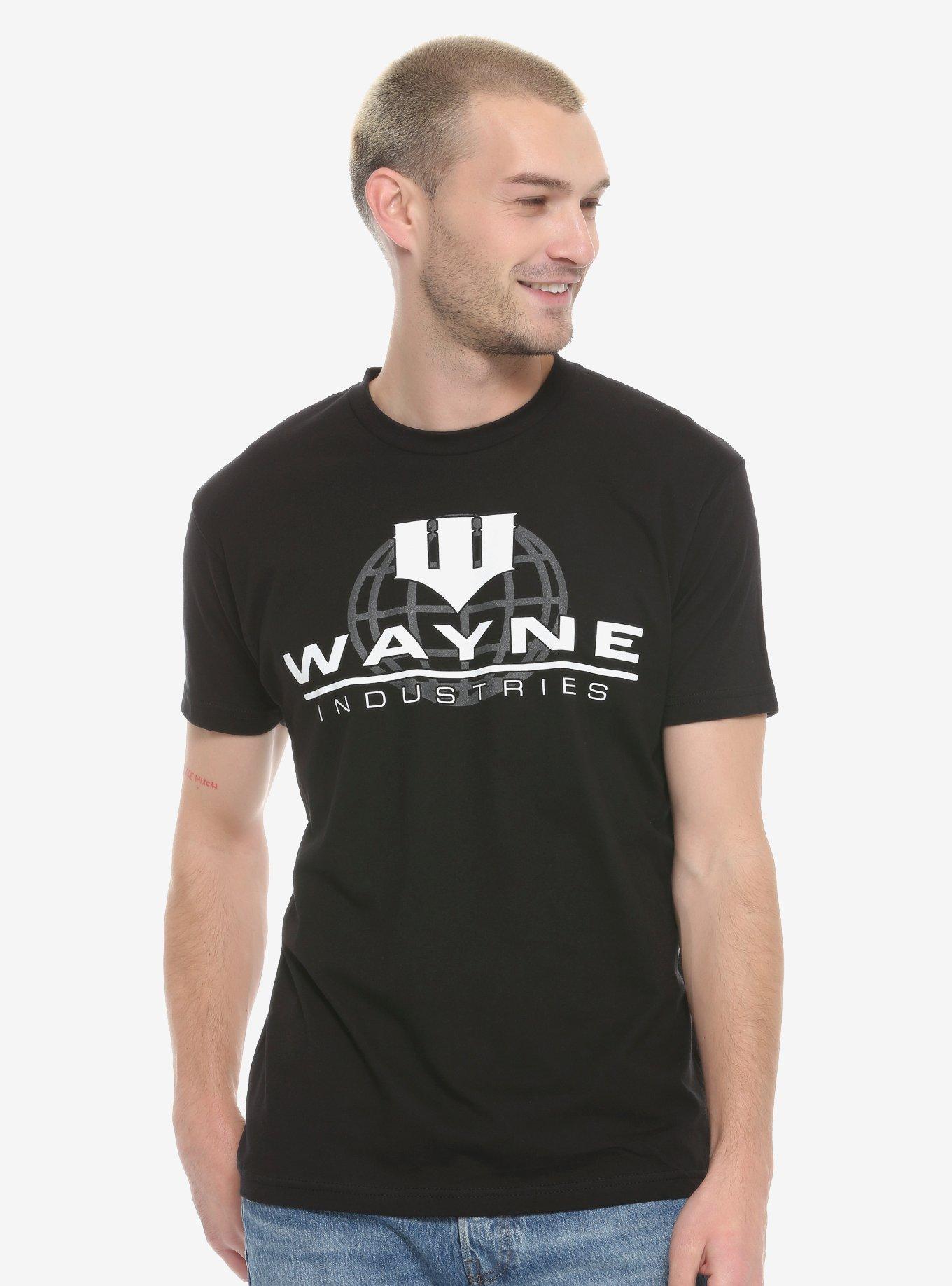 DC Comics Batman Wayne Industries T-Shirt - BoxLunch Exclusive, BLACK, hi-res
