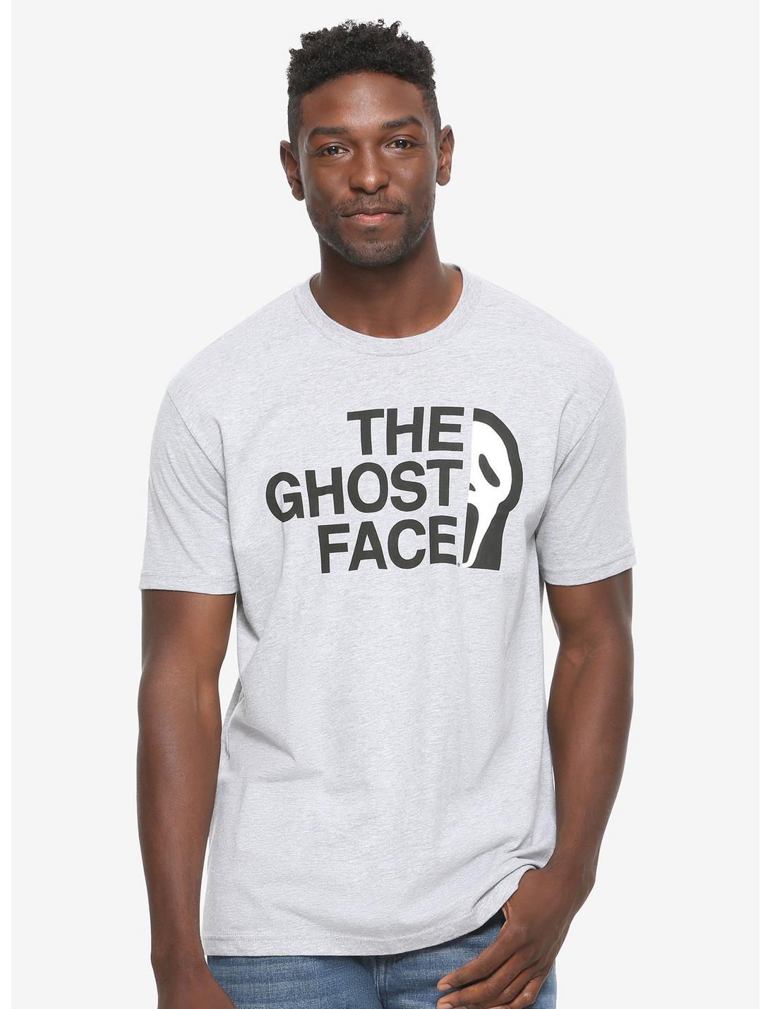 Scream The Ghost Face T-Shirt - BoxLunch Exclusive, GREY, hi-res