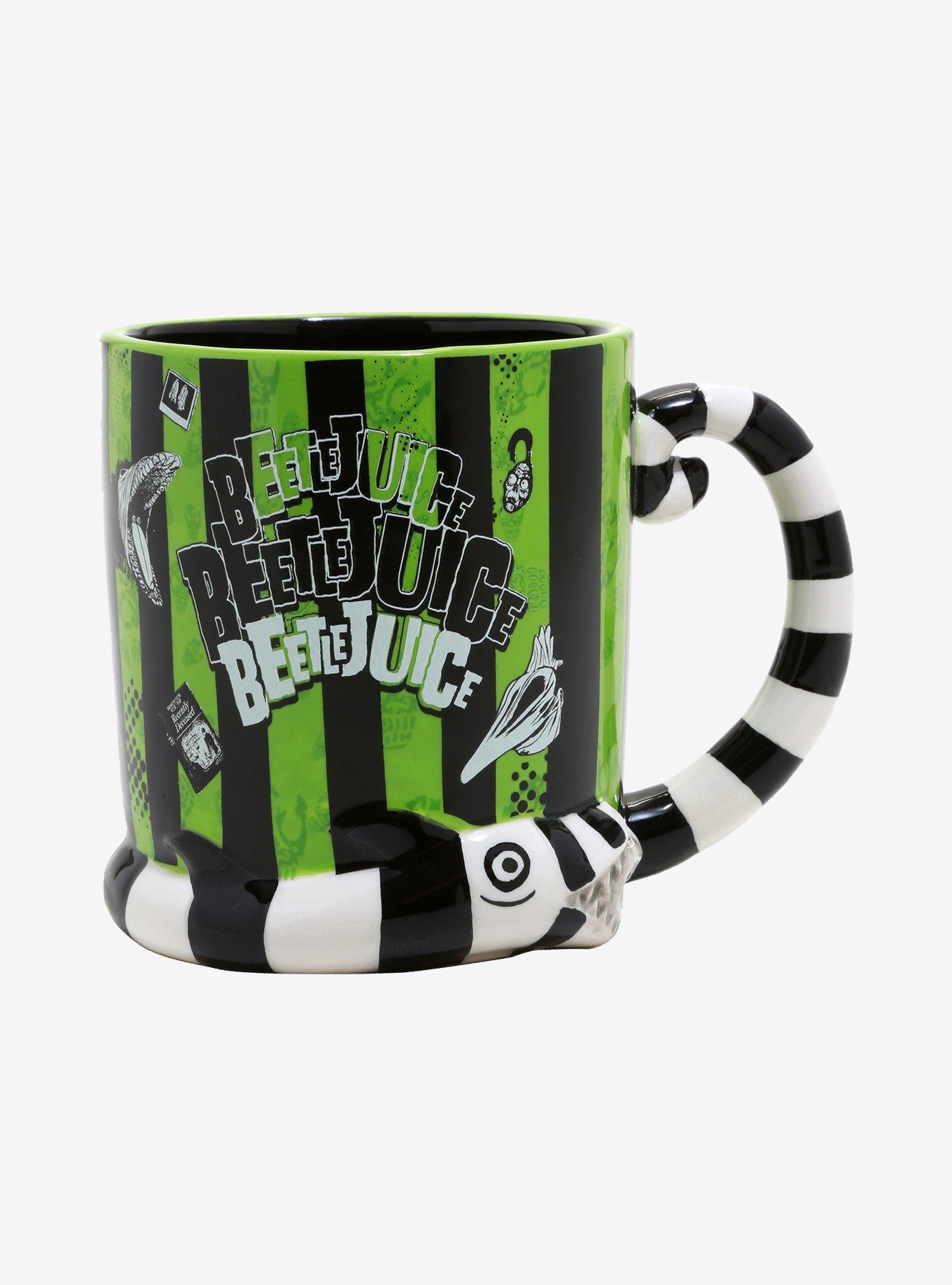 Beetlejuice Sandworm Striped Mug