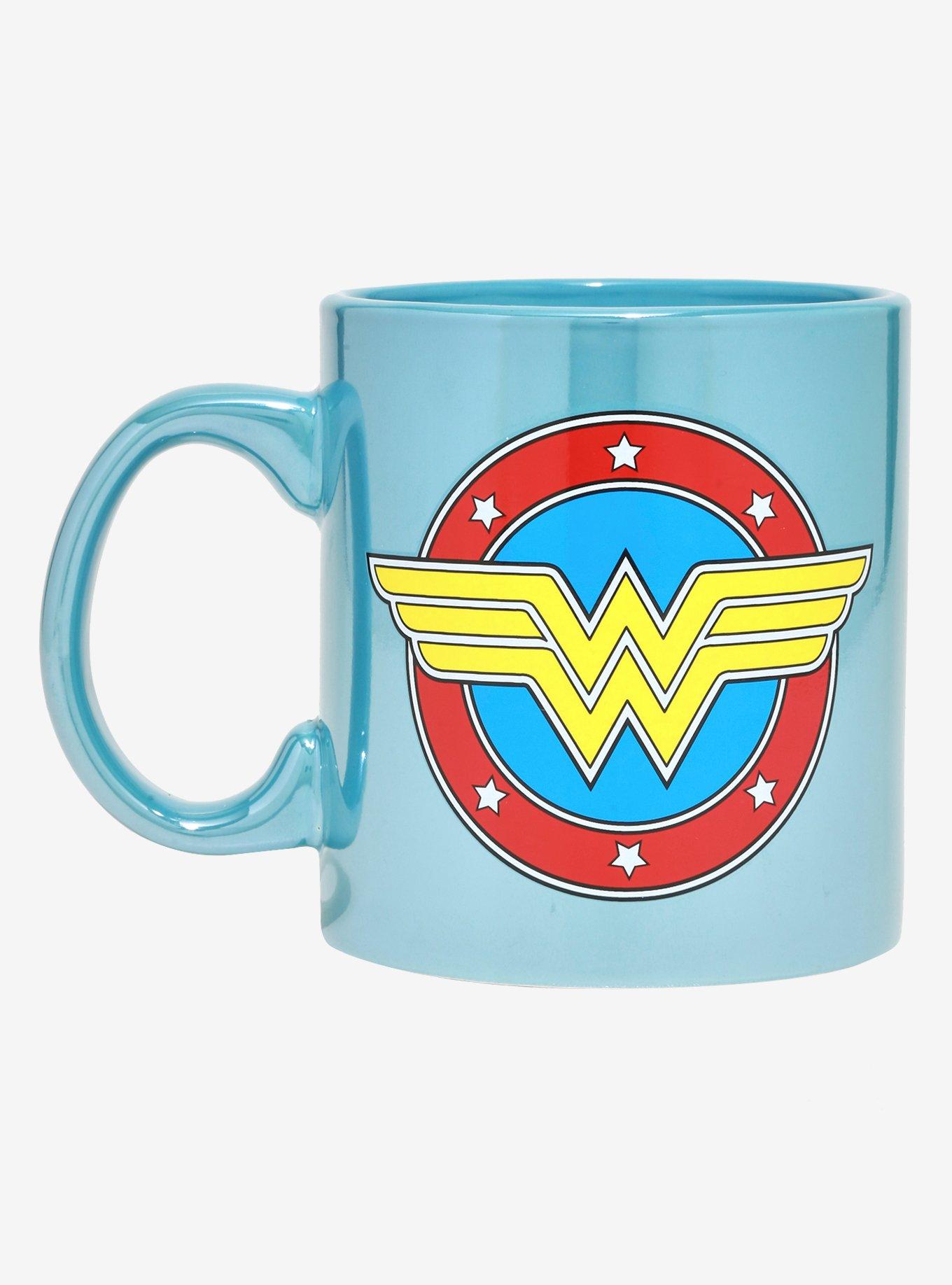 DC Comics Wonder Woman Ceramic Logo Mug, , hi-res