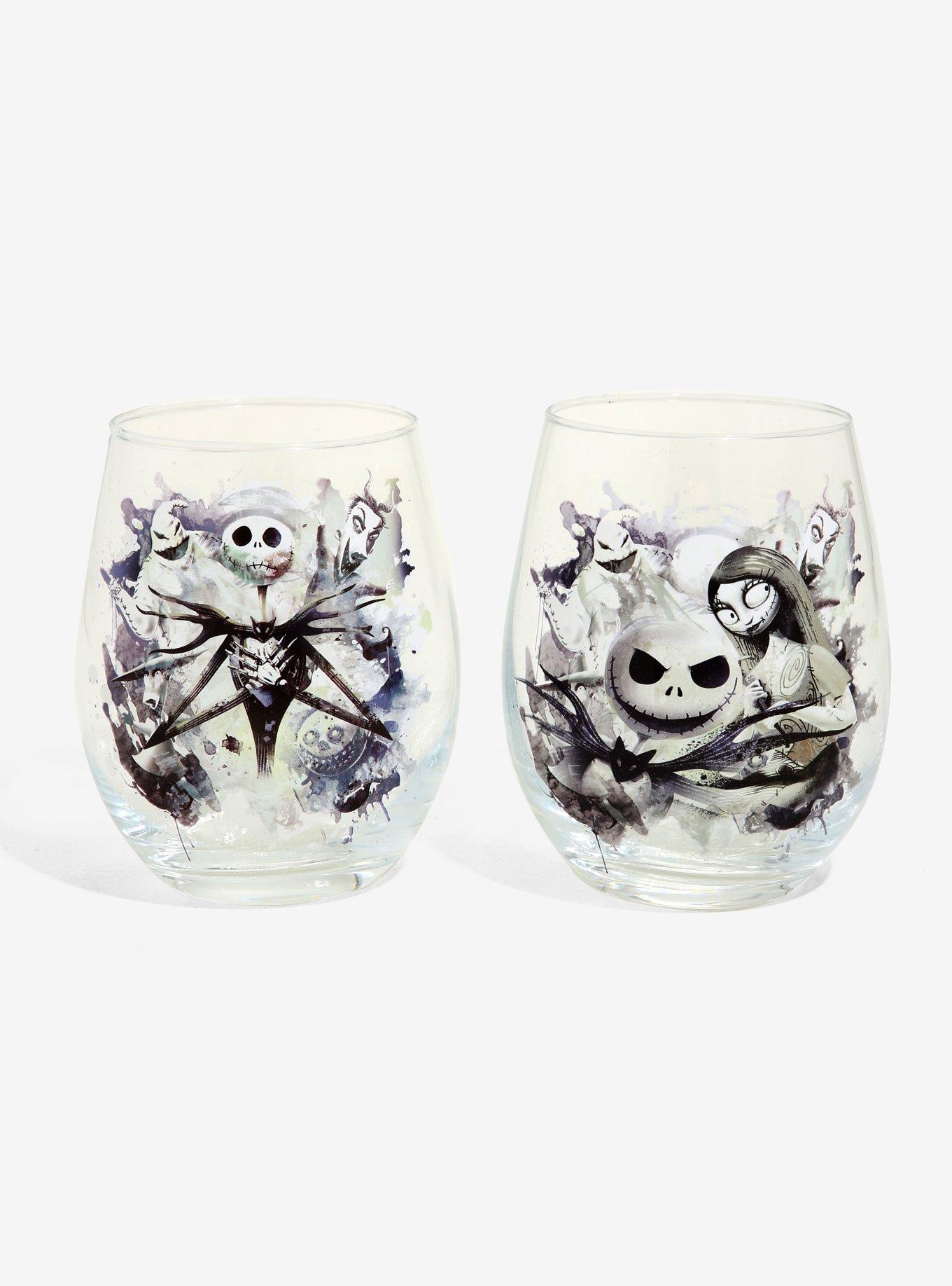 The Nightmare Before Christmas Tear Drop Glass Set