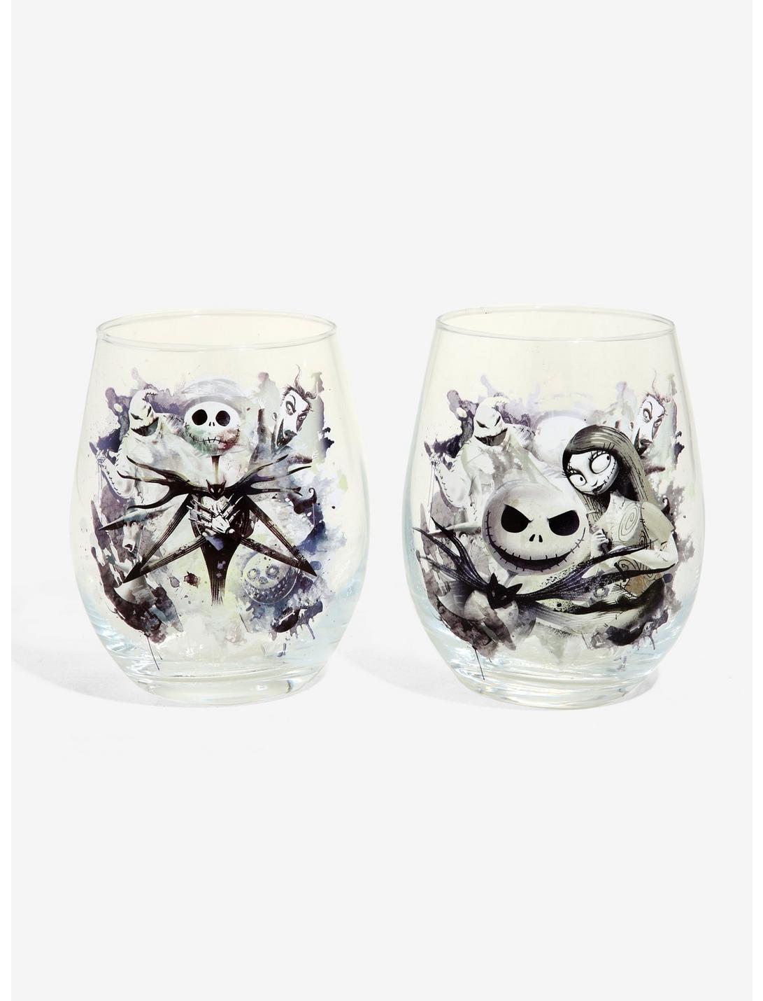 The Nightmare Before Christmas Tear Drop Glass Set, , hi-res