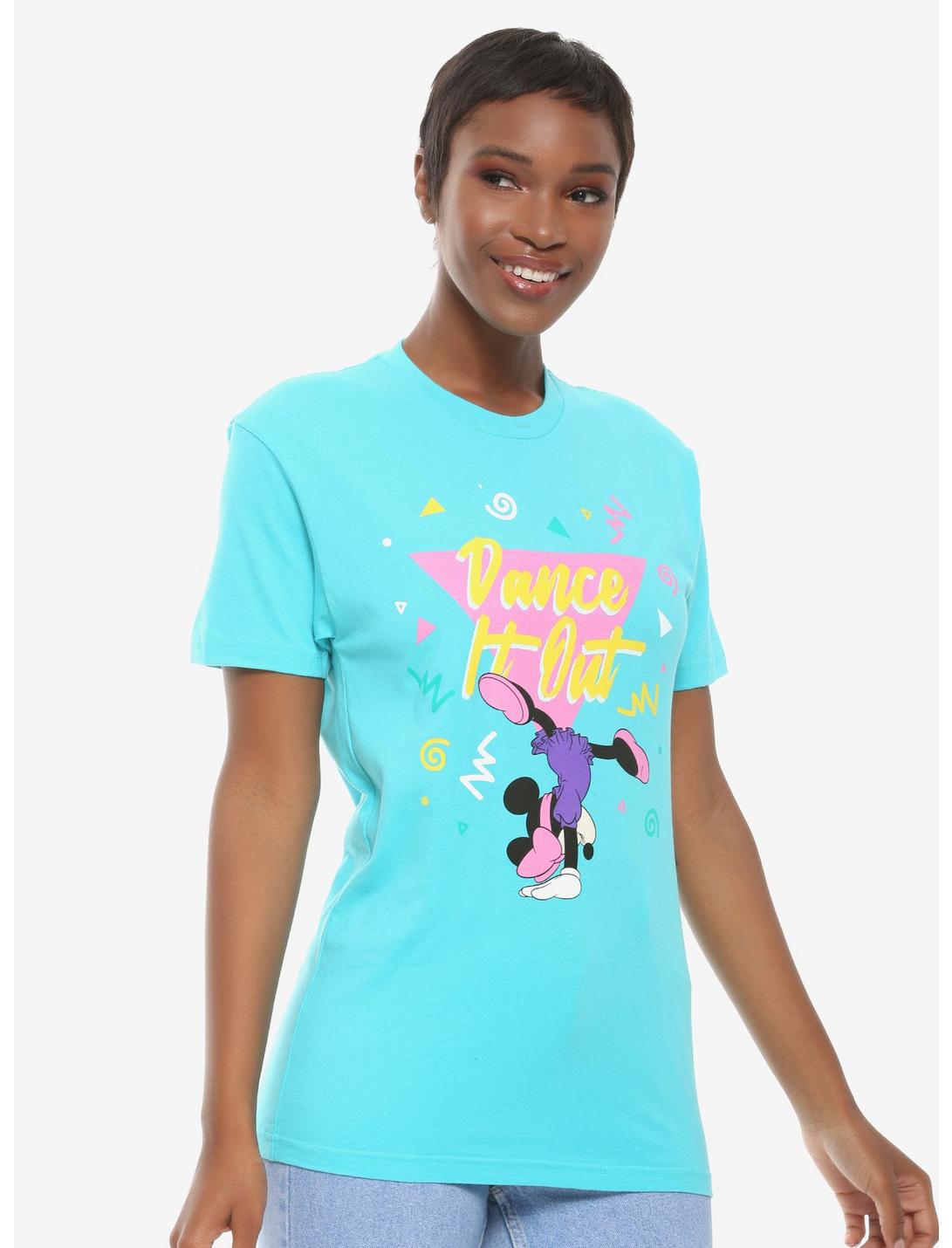 Disney Minnie Mouse Dance It Out Women's T-Shirt - BoxLunch Exclusive, BLUE, hi-res