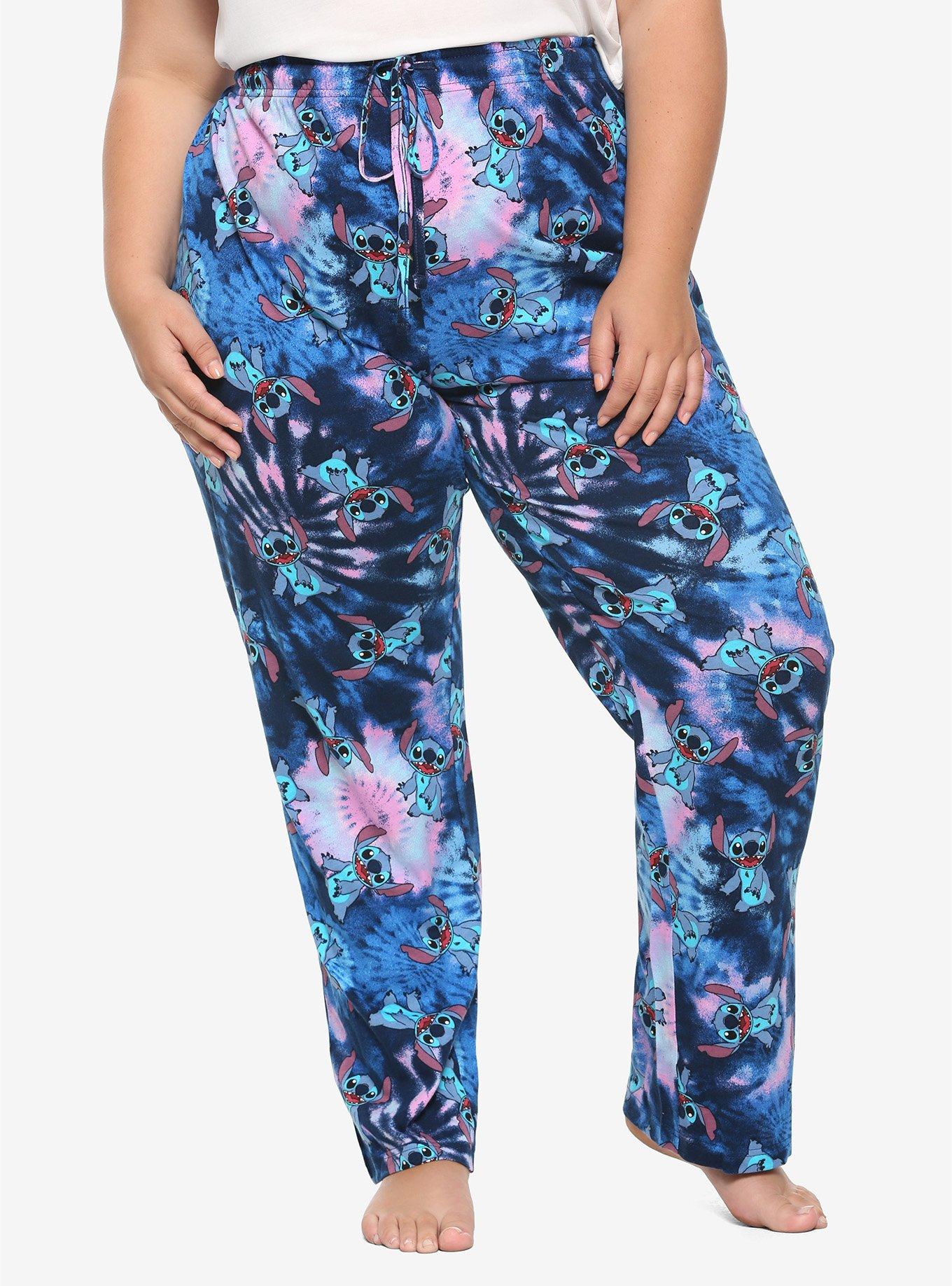 Disney Lilo & Stitch Tie-Dye Girls Pajama Pants Plus Size, TIE DYE, hi-res
