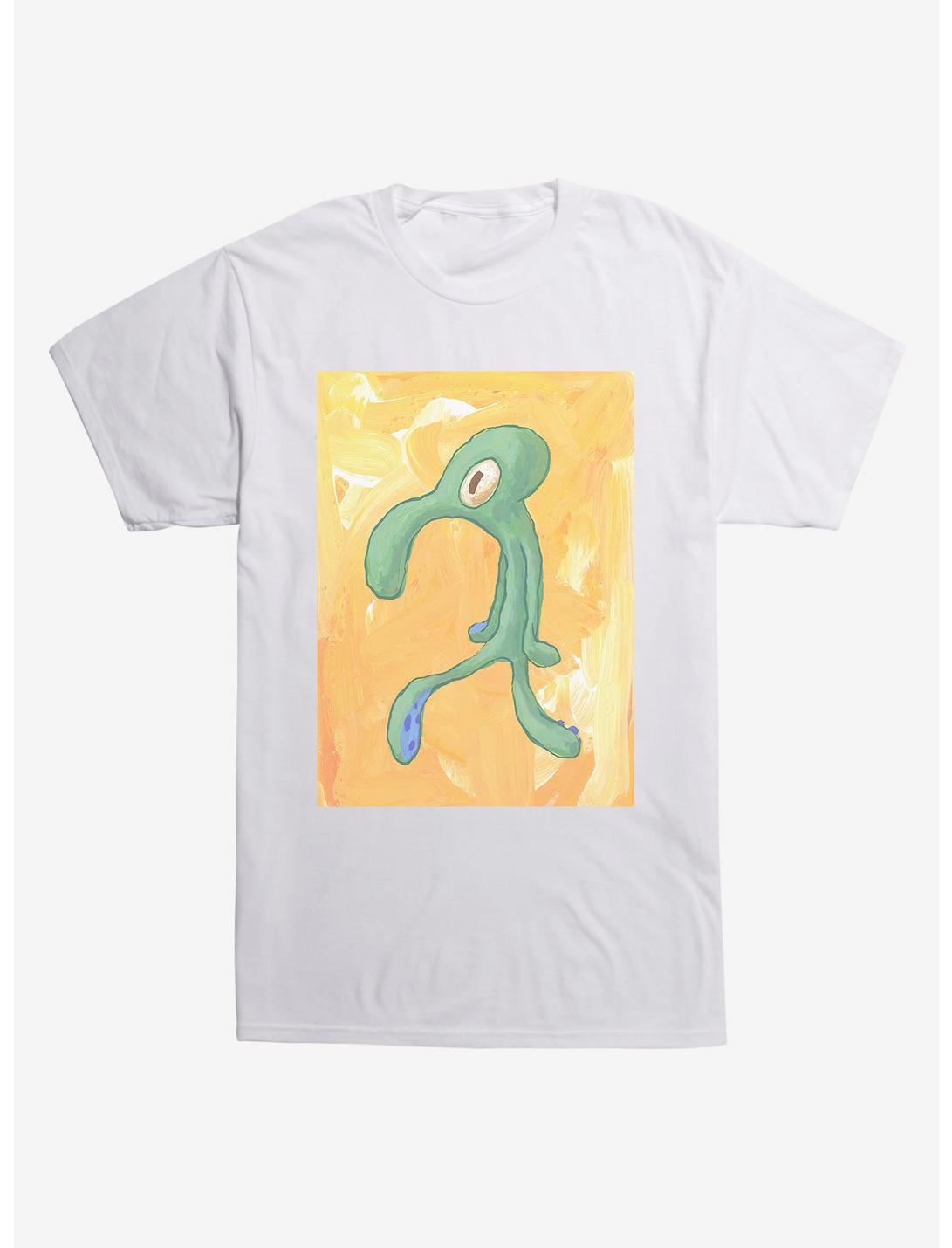 SpongeBob SquarePants Squidward Art T-Shirt, WHITE, hi-res