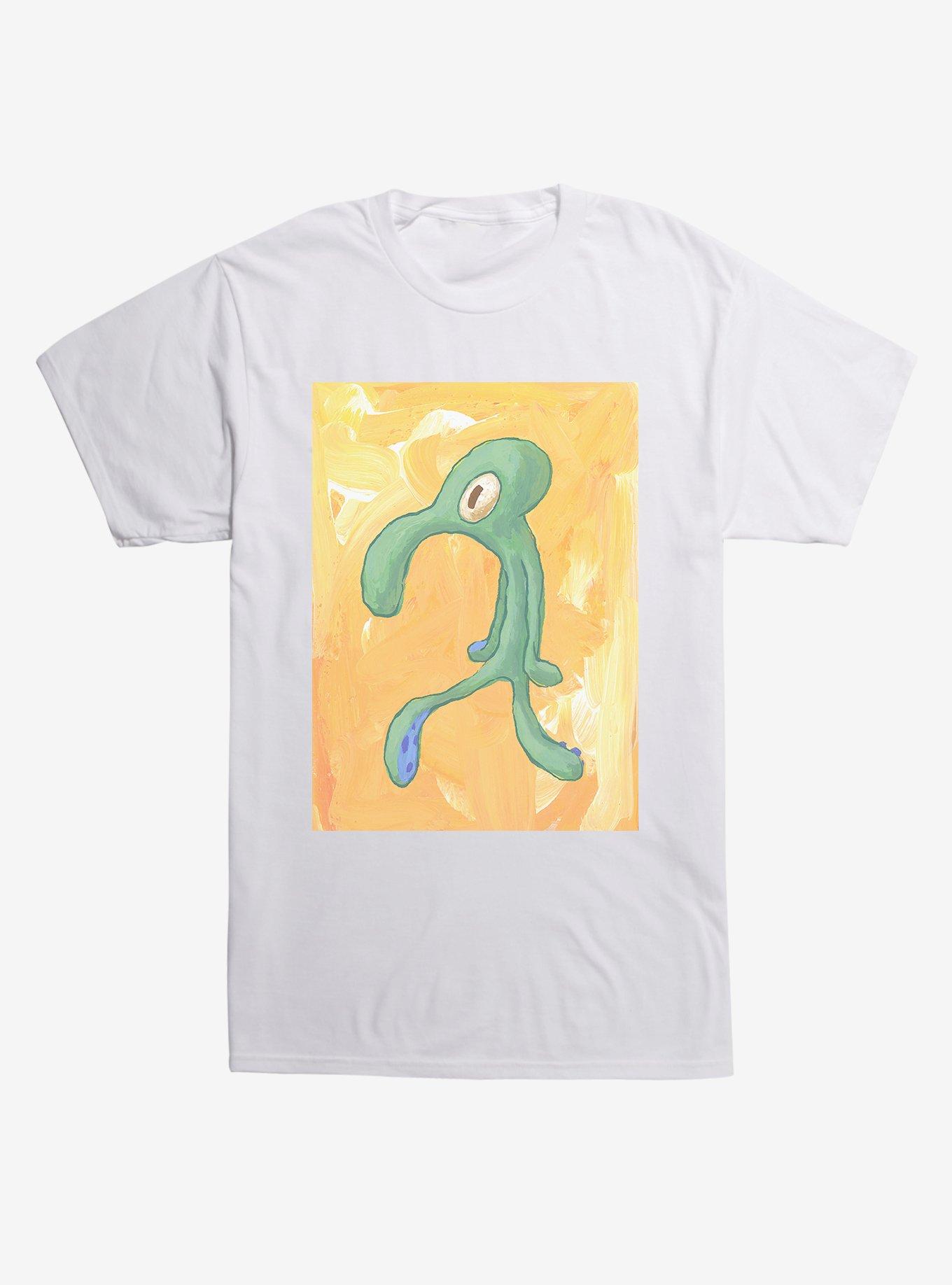 SpongeBob SquarePants Squidward Art T-Shirt, WHITE, hi-res