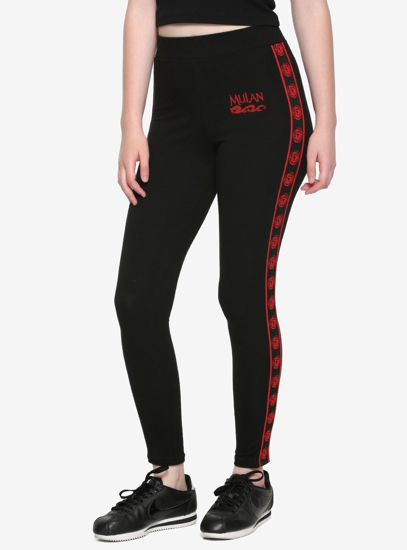 Disney Mulan Taped Leggings, BLACK, hi-res