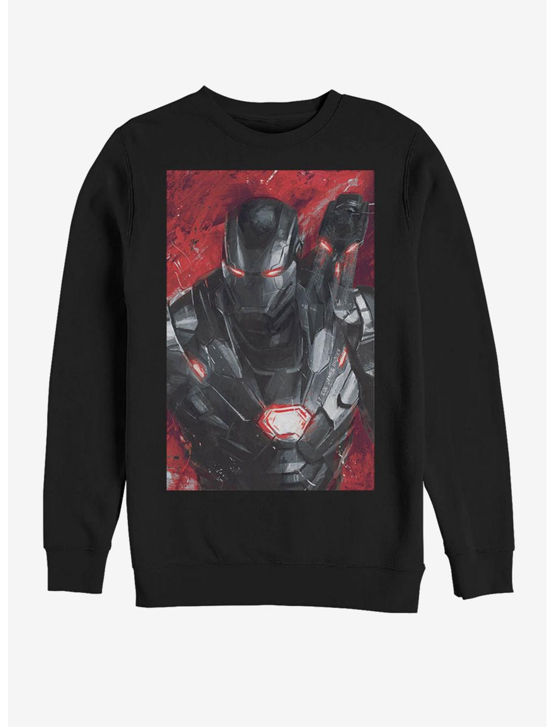 Marvel Avengers: Endgame War Machine Painted Sweatshirt, BLACK, hi-res