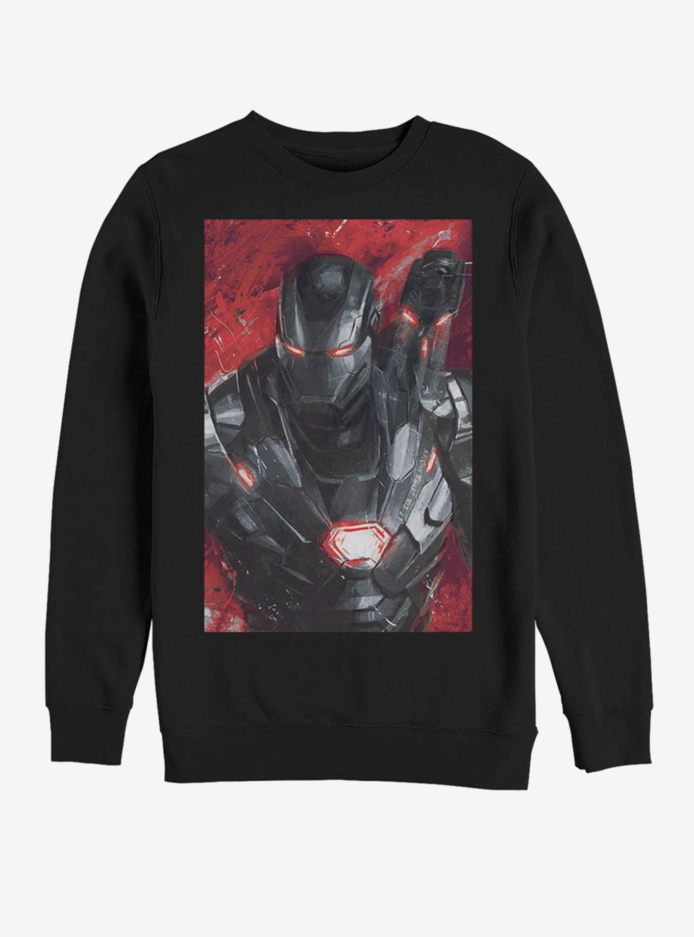 Marvel Avengers: Endgame War Machine Painted Sweatshirt, BLACK, hi-res
