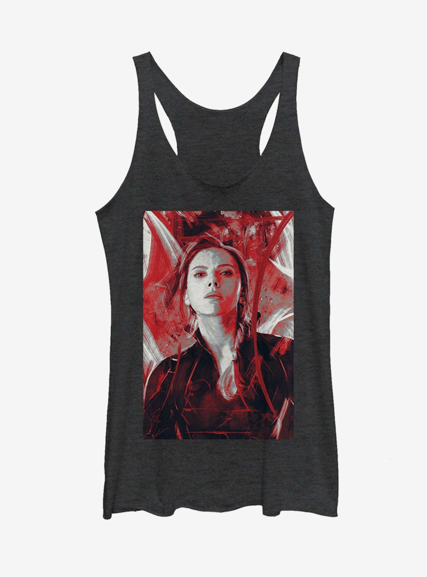 Marvel Avengers: Endgame Black Widow Red Painted Girls Tank Top, , hi-res