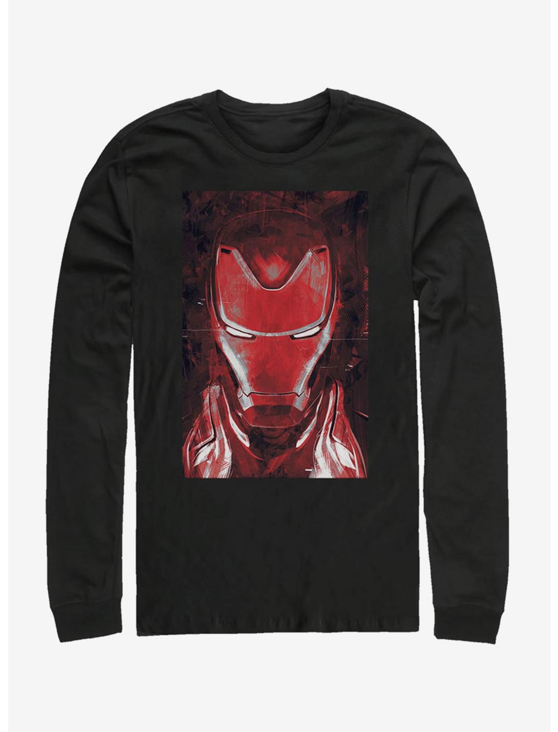 Marvel Avengers: Endgame Red Iron Man Long-Sleeve T-Shirt, BLACK, hi-res