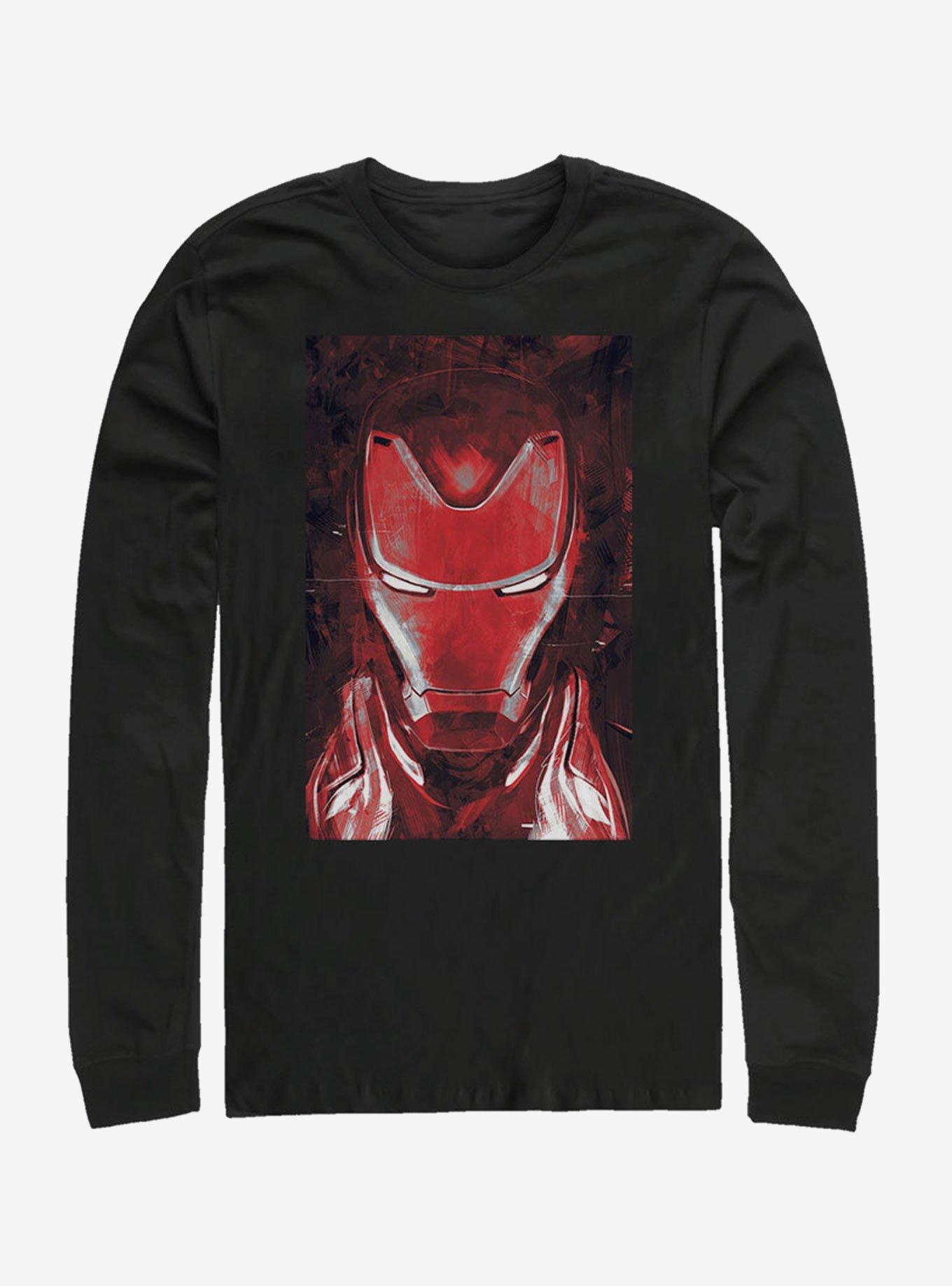Marvel Avengers: Endgame Red Iron Man Long-Sleeve T-Shirt, BLACK, hi-res