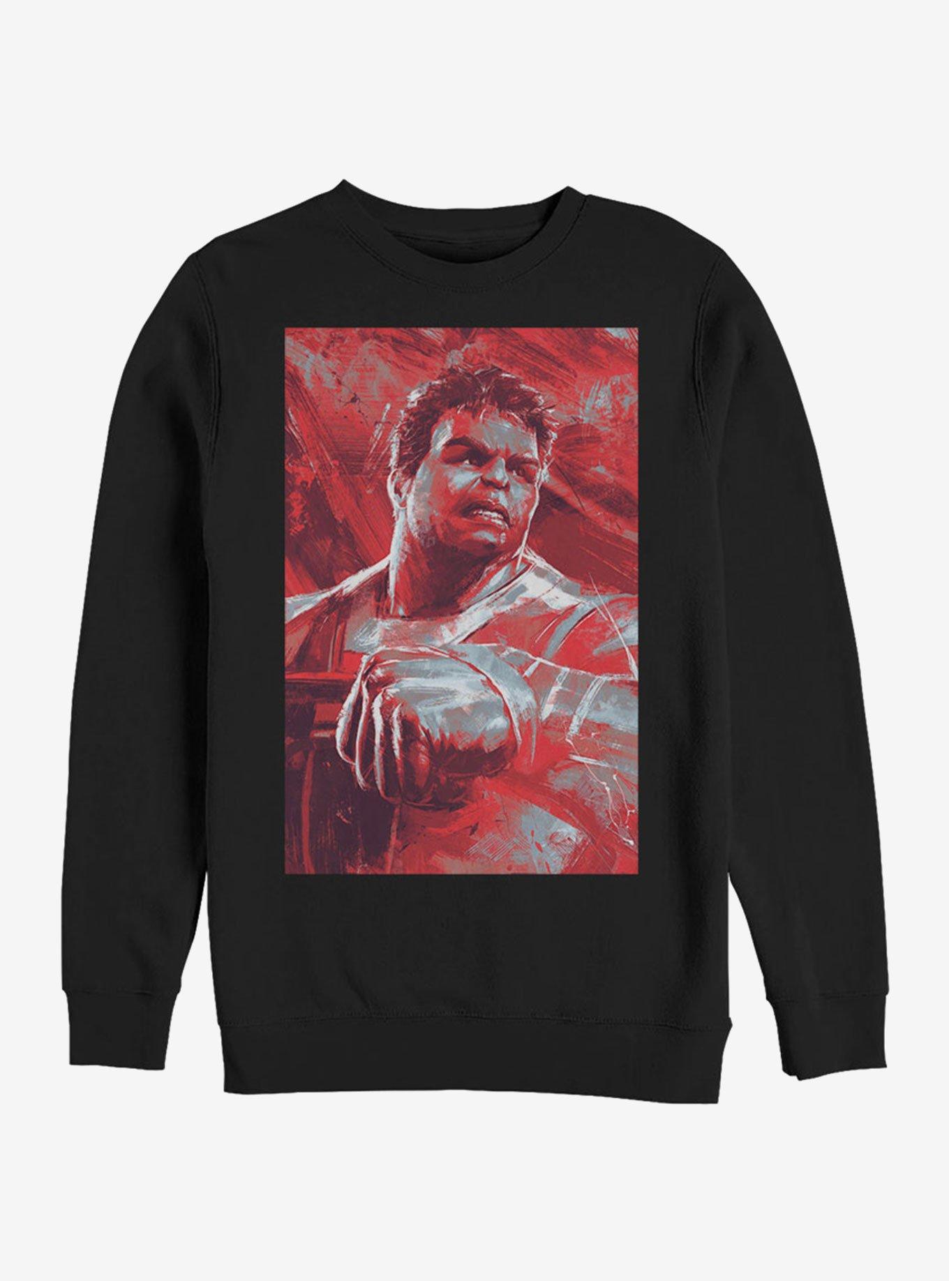 Marvel Avengers: Endgame The Hulk Painted Sweatshirt, , hi-res