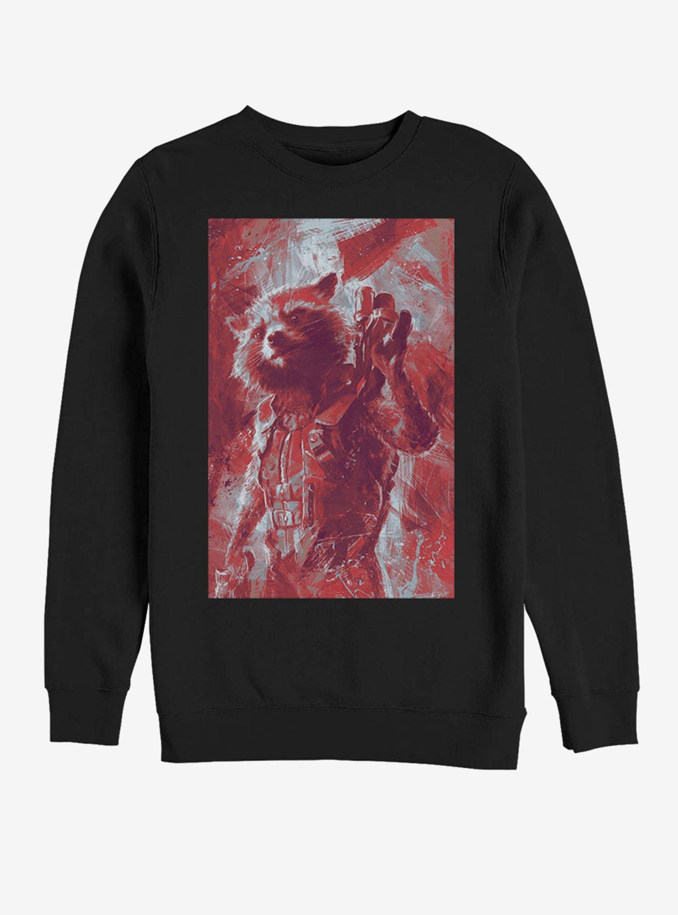 Marvel Avengers: Endgame Rocket Painted Sweatshirt, , hi-res