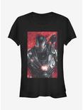 Marvel Avengers: Endgame War Machine Painted Girls T-Shirt, BLACK, hi-res