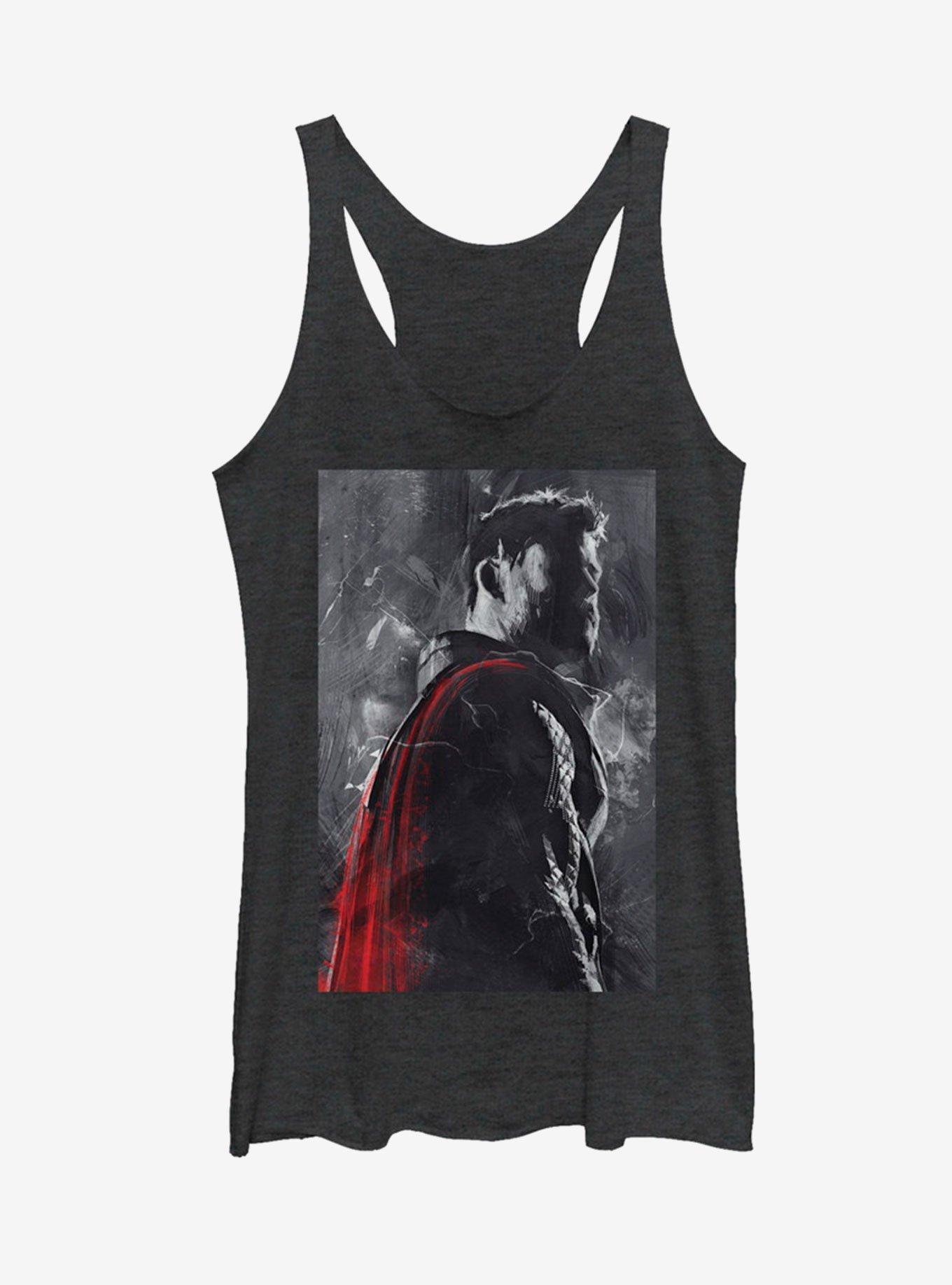 Marvel Avengers: Endgame Thor Painted Girls Tank Top, BLK HTR, hi-res