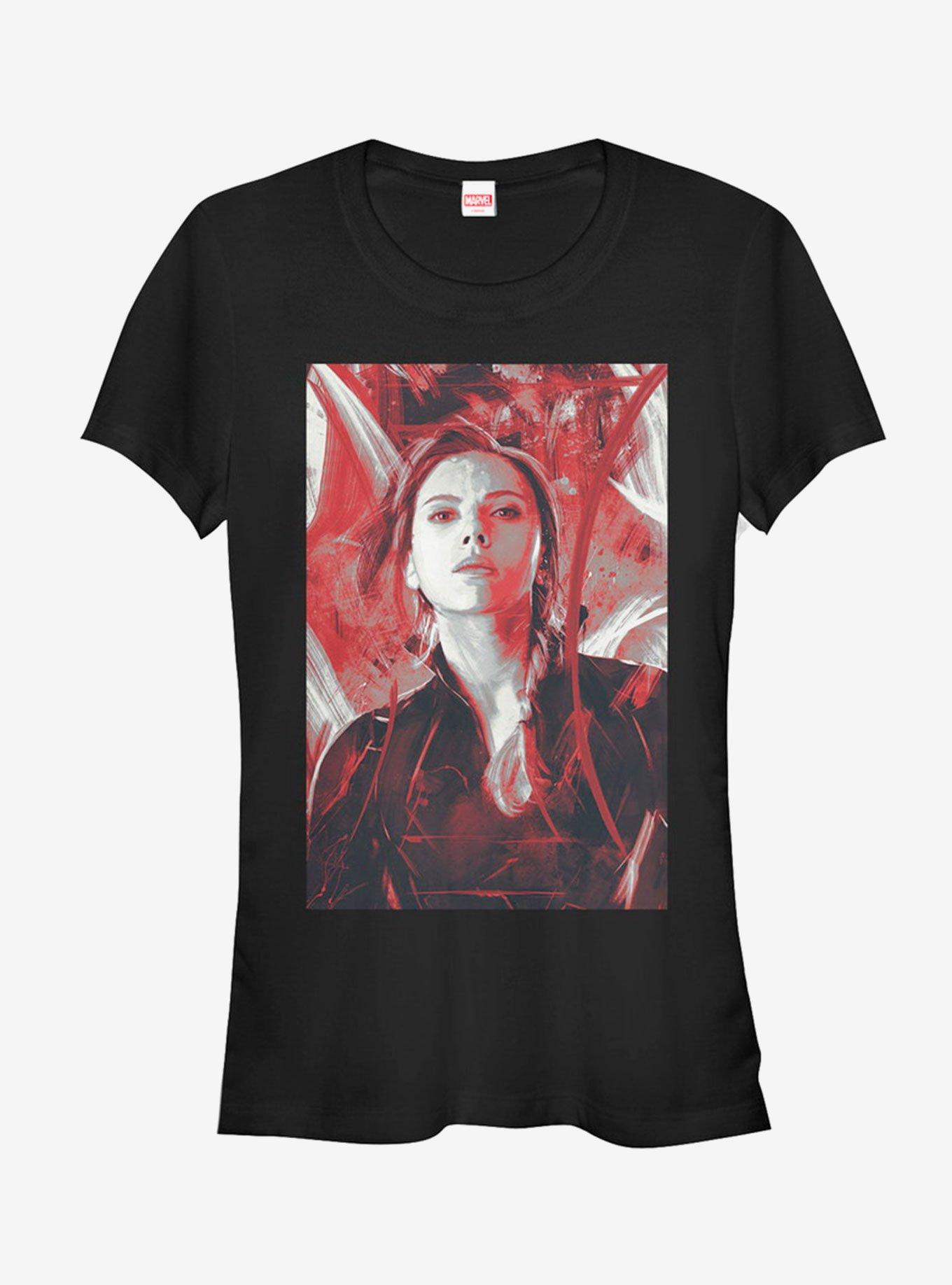 Marvel Avengers: Endgame Black Widow Red Painted Girls T-Shirt, , hi-res