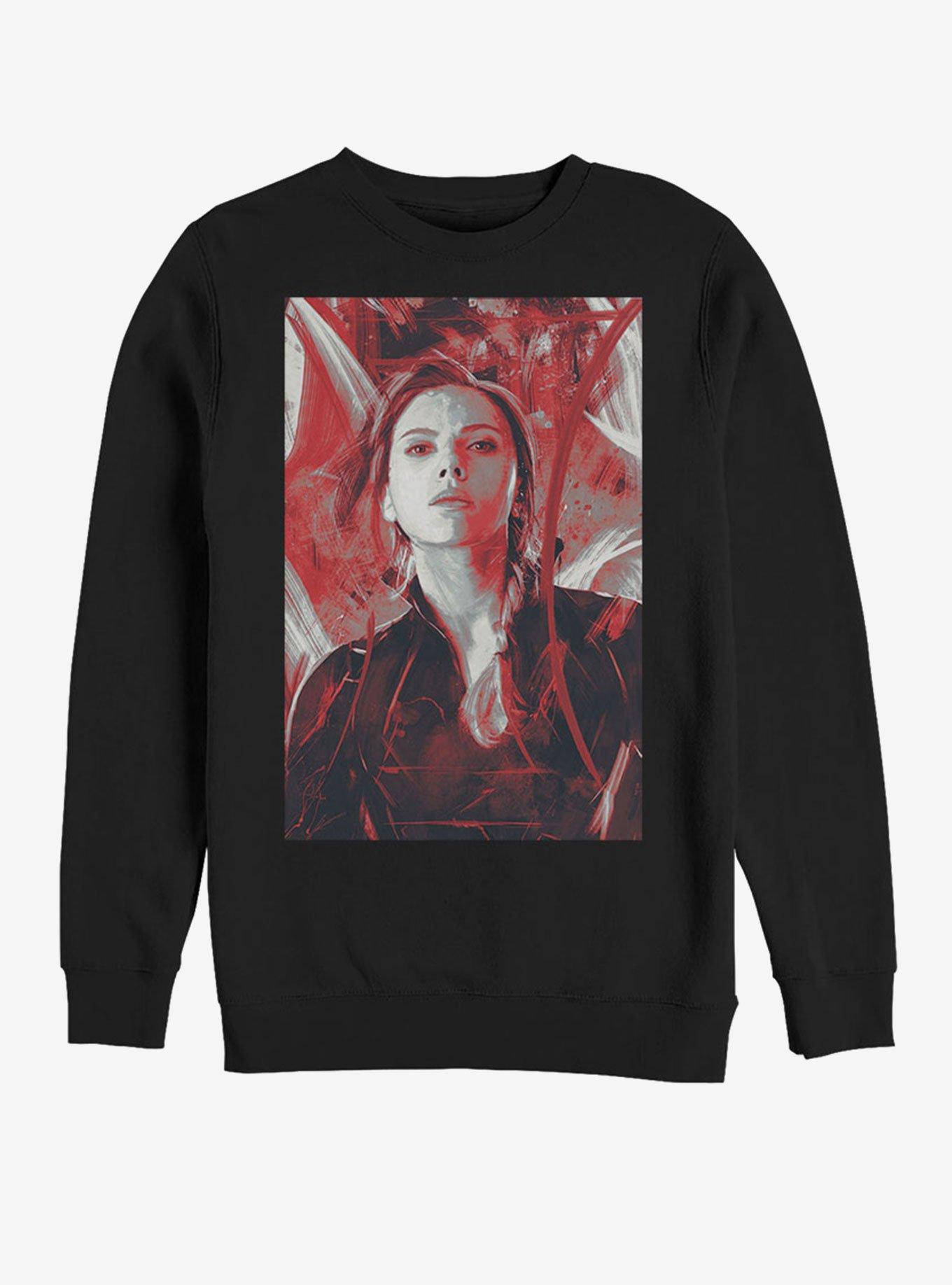 Marvel Avengers: Endgame Black Widow Red Painted Sweatshirt