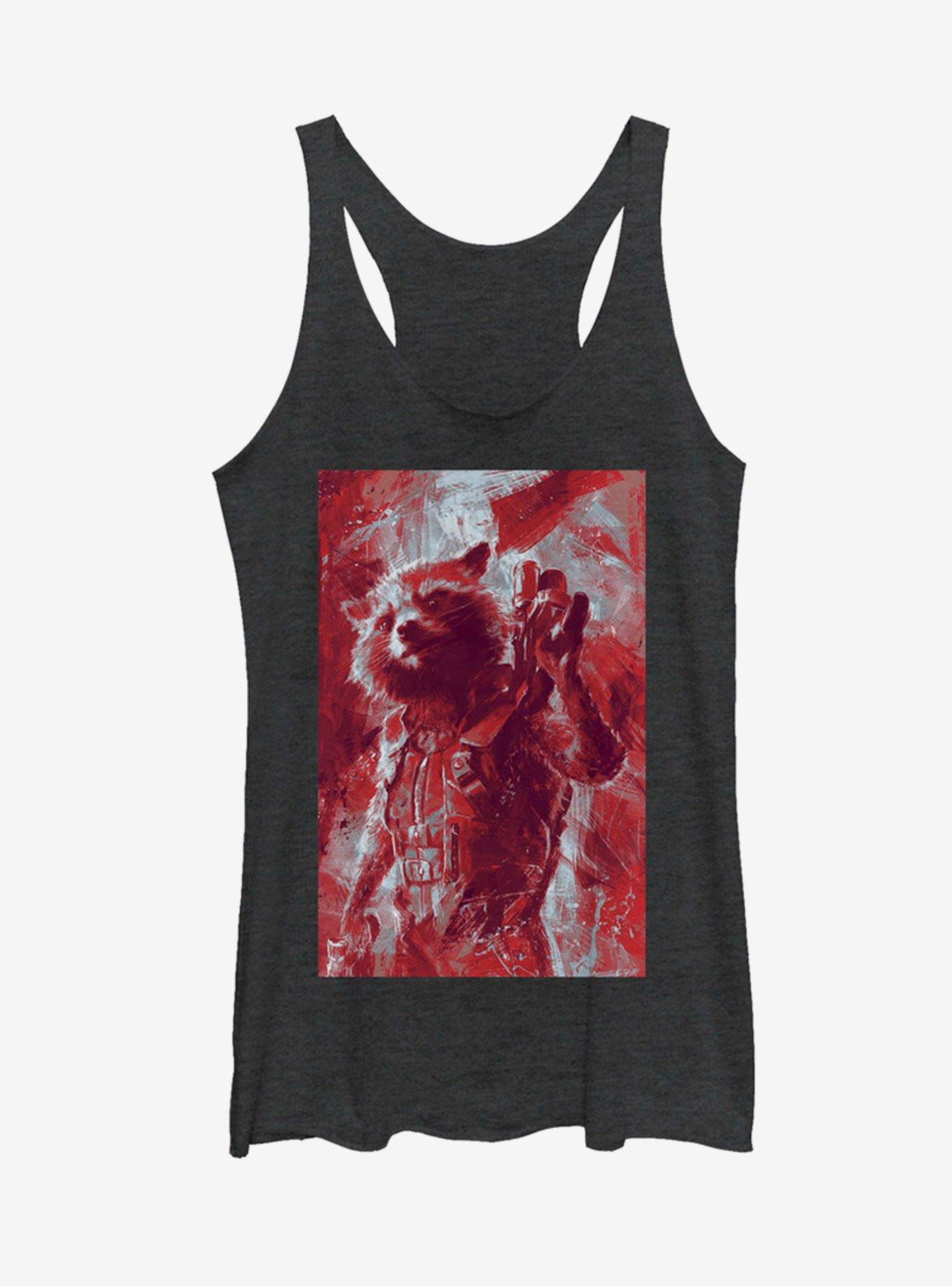 Marvel Avengers: Endgame Rocket Painted Girls Tank Top, , hi-res