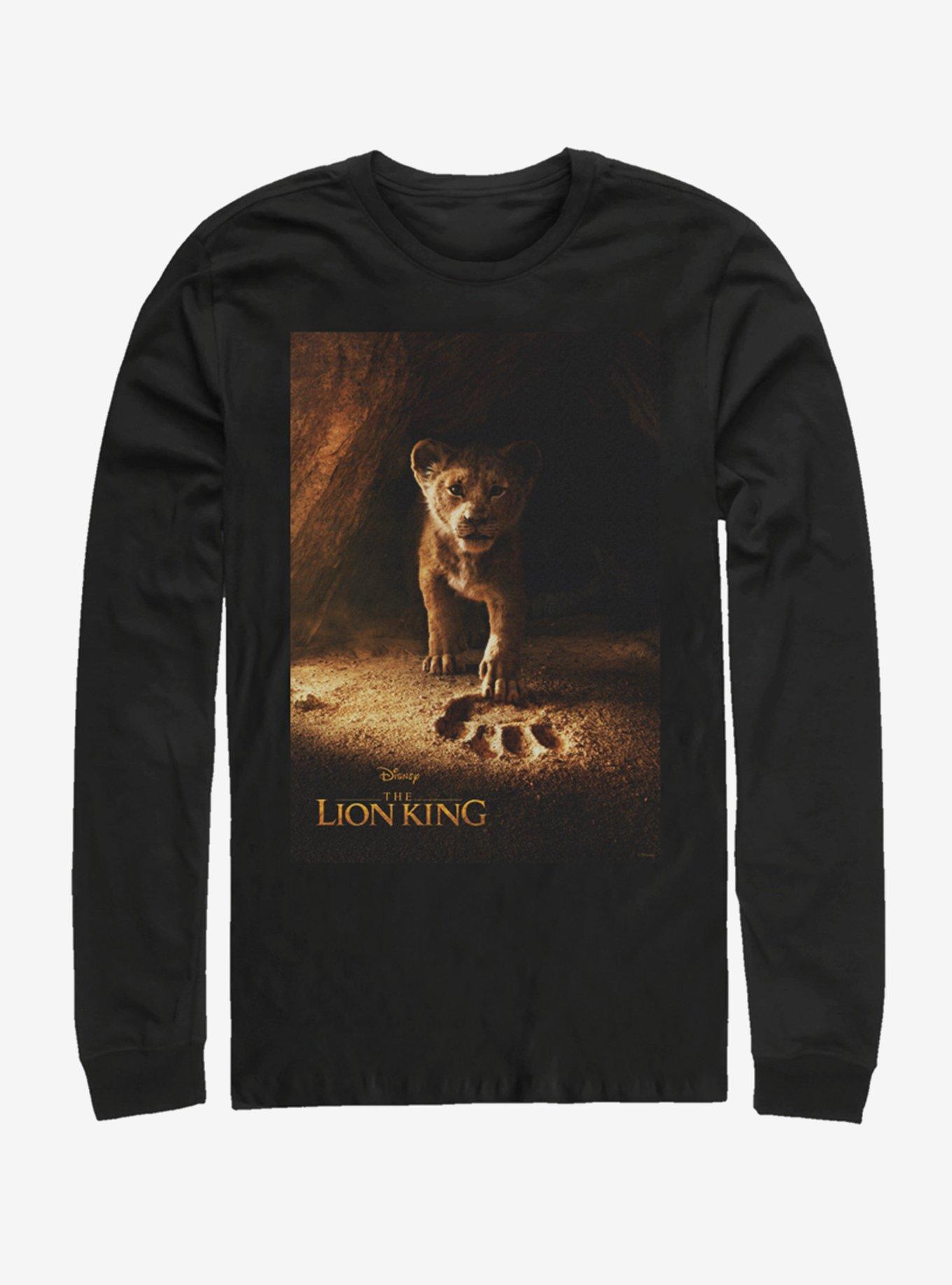 Disney The Lion King 2019 Simba Poster Long-Sleeve T-Shirt, BLACK, hi-res