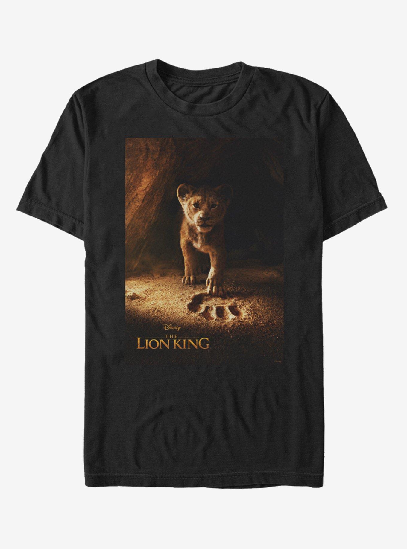 Disney The Lion King 2019 Simba Poster T-Shirt, BLACK, hi-res