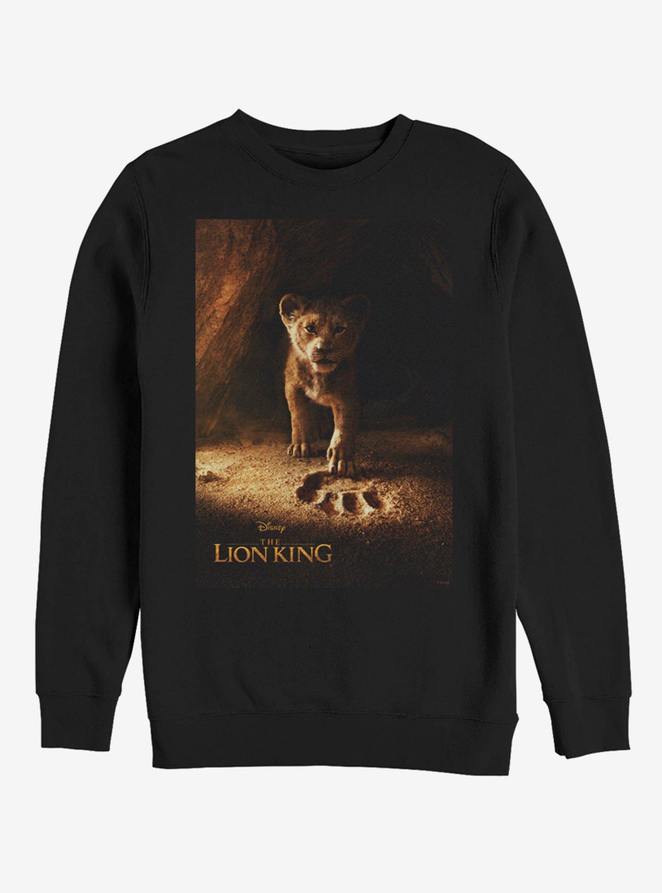 Disney The Lion King 2019 Simba Poster Sweatshirt, BLACK, hi-res