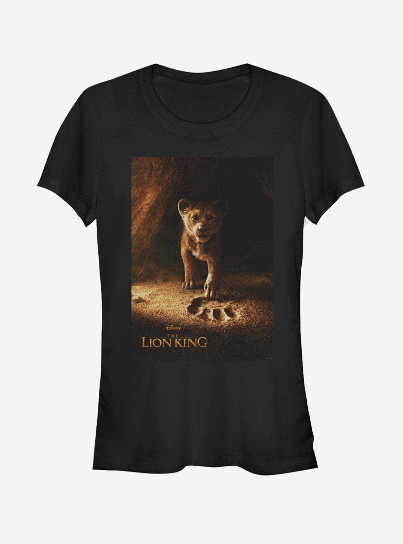 Disney The Lion King 2019 Simba Poster Girls T-Shirt, BLACK, hi-res