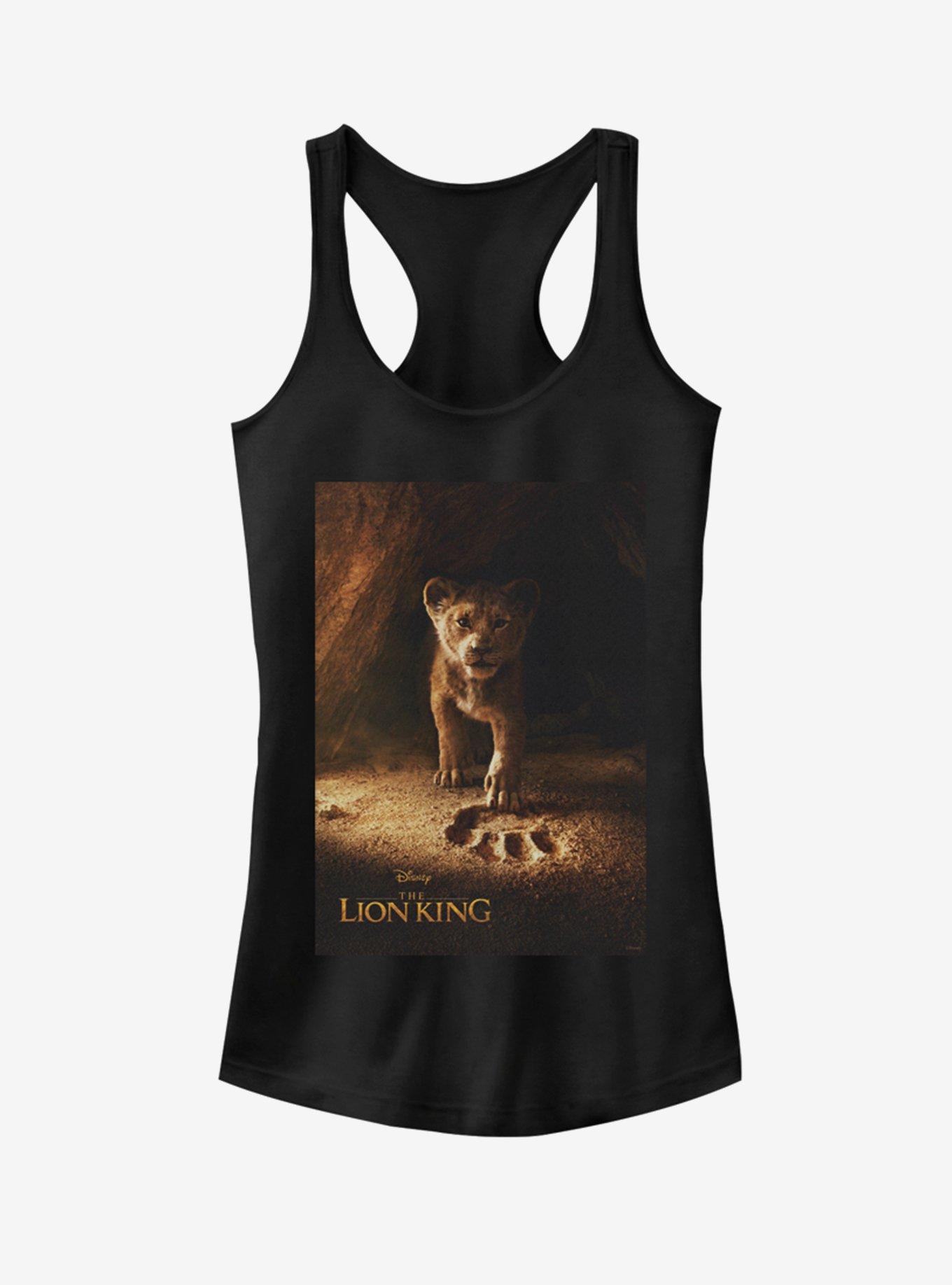 Disney The Lion King 2019 Simba Poster Girls Tank Top, BLACK, hi-res