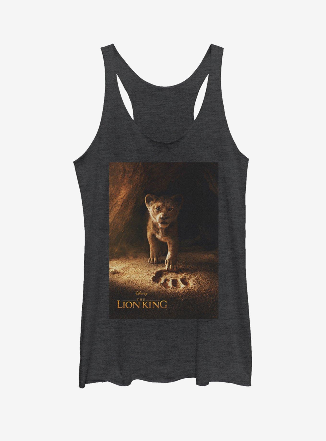 Disney The Lion King 2019 Simba Poster Heathered Girls Tank Top, BLK HTR, hi-res