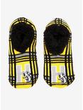Harry Potter Hufflepuff Plaid Slipper Socks - BoxLunch Exclusive, , hi-res