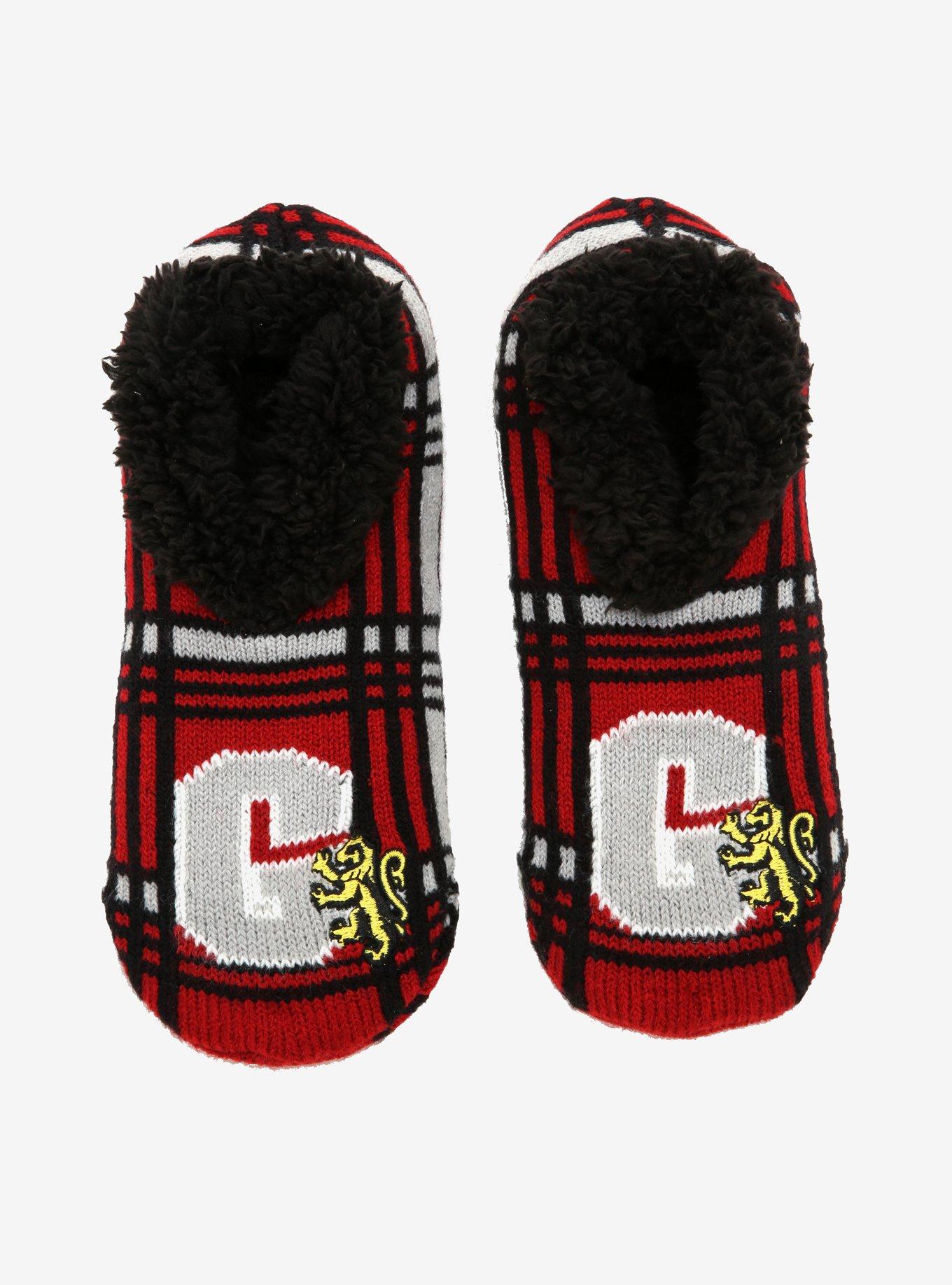 Harry Potter Gryffindor Plaid Slipper Socks Boxlunch Exclusive Boxlunch 5997